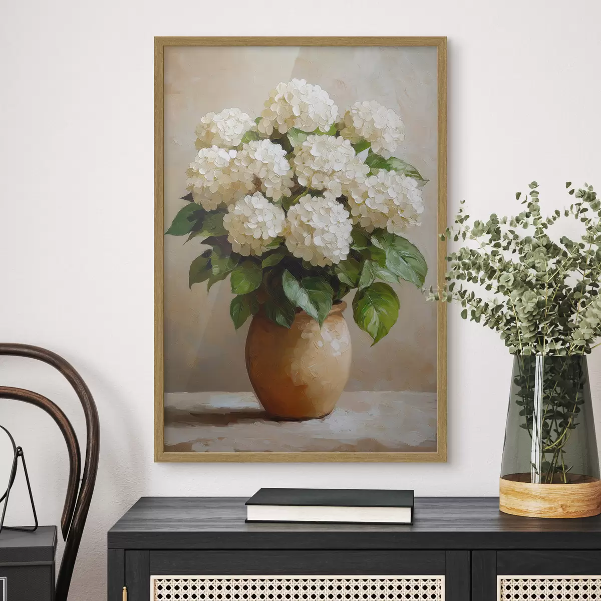 Poster Ortensie bianche f51062