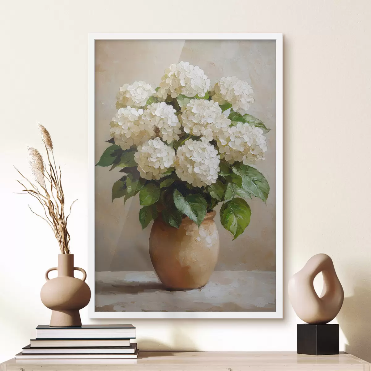 Poster Ortensie bianche f51062