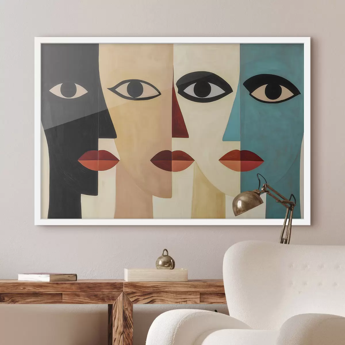 Poster Facce astratte f51063