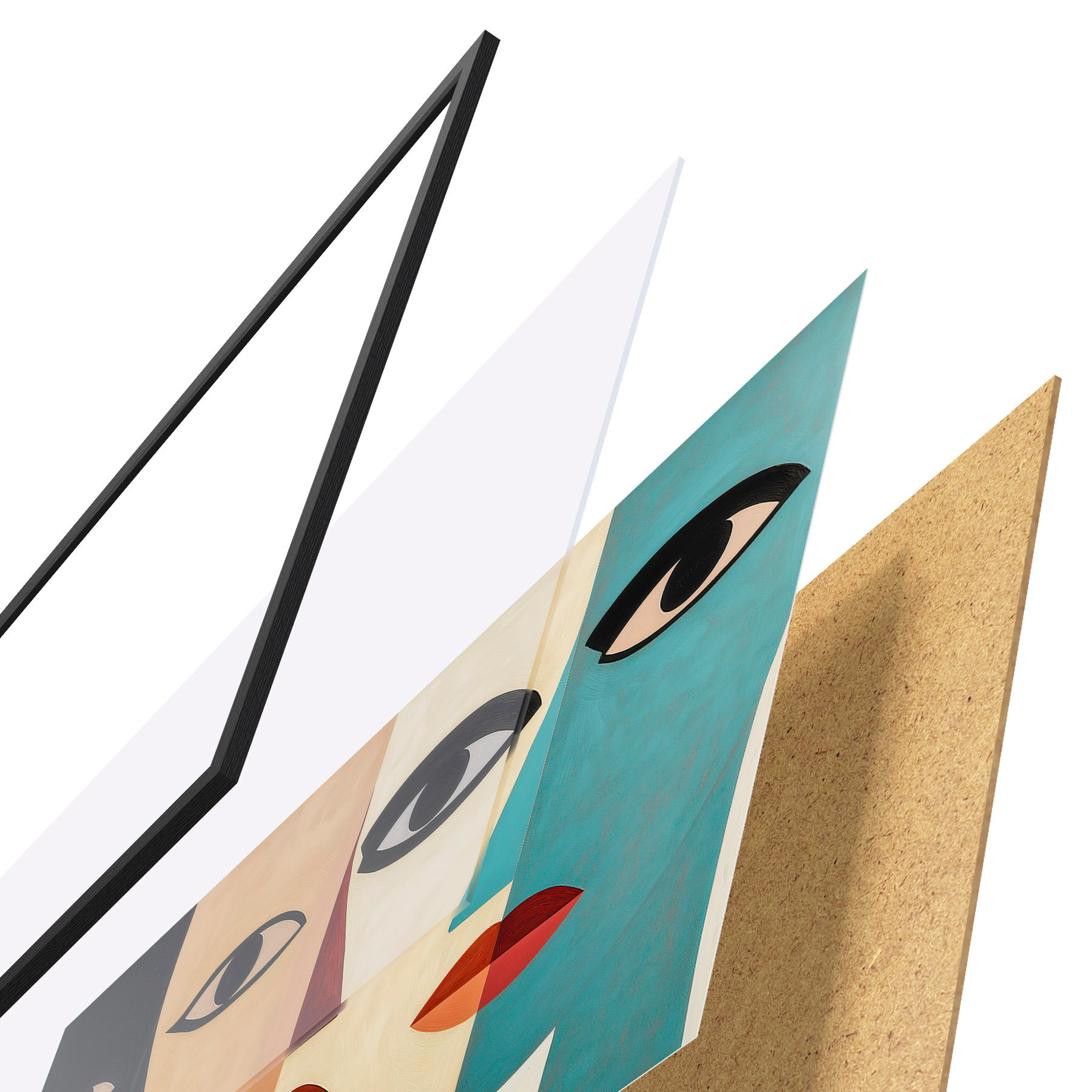 Poster Facce astratte f51063