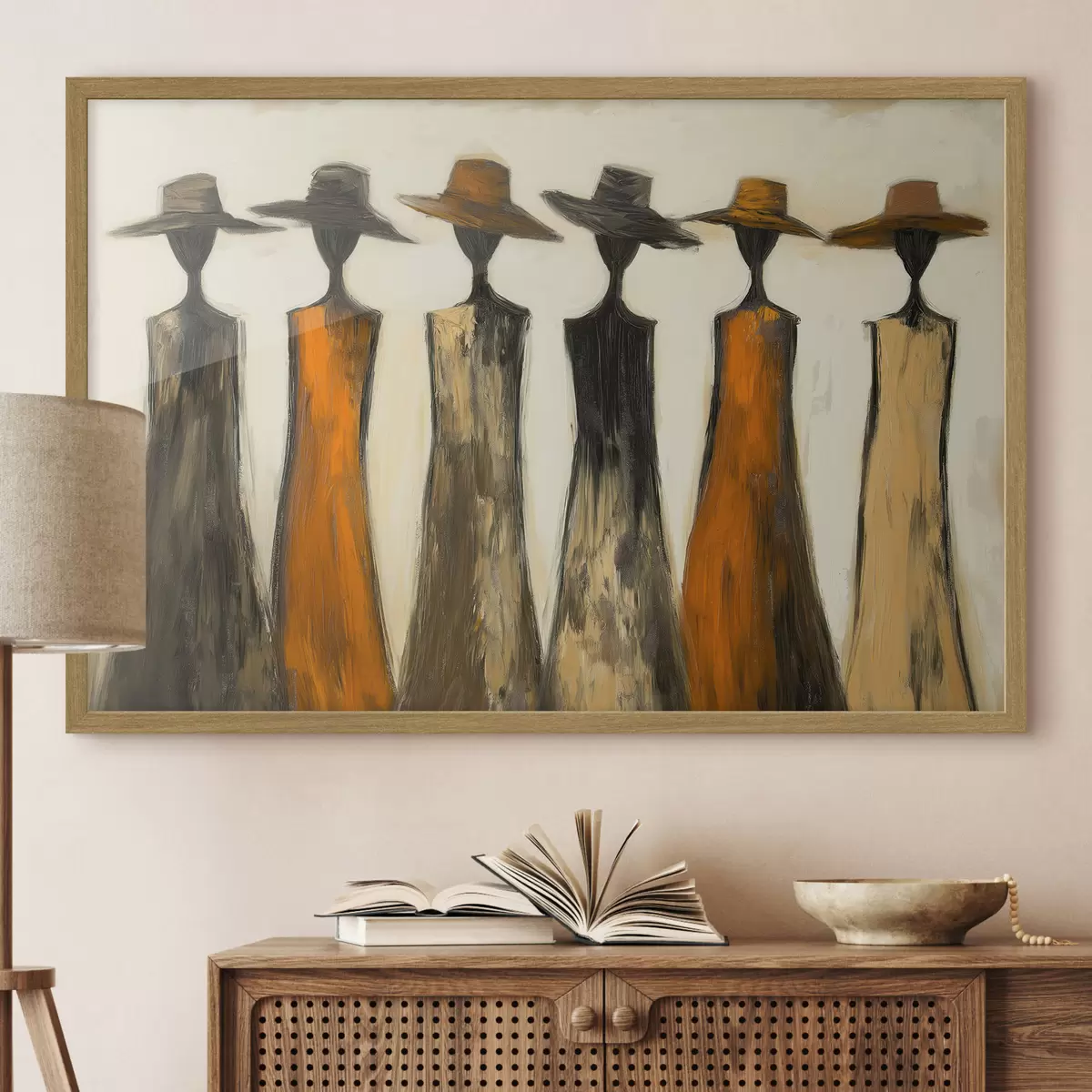 Poster Sagome con il cappello f51064