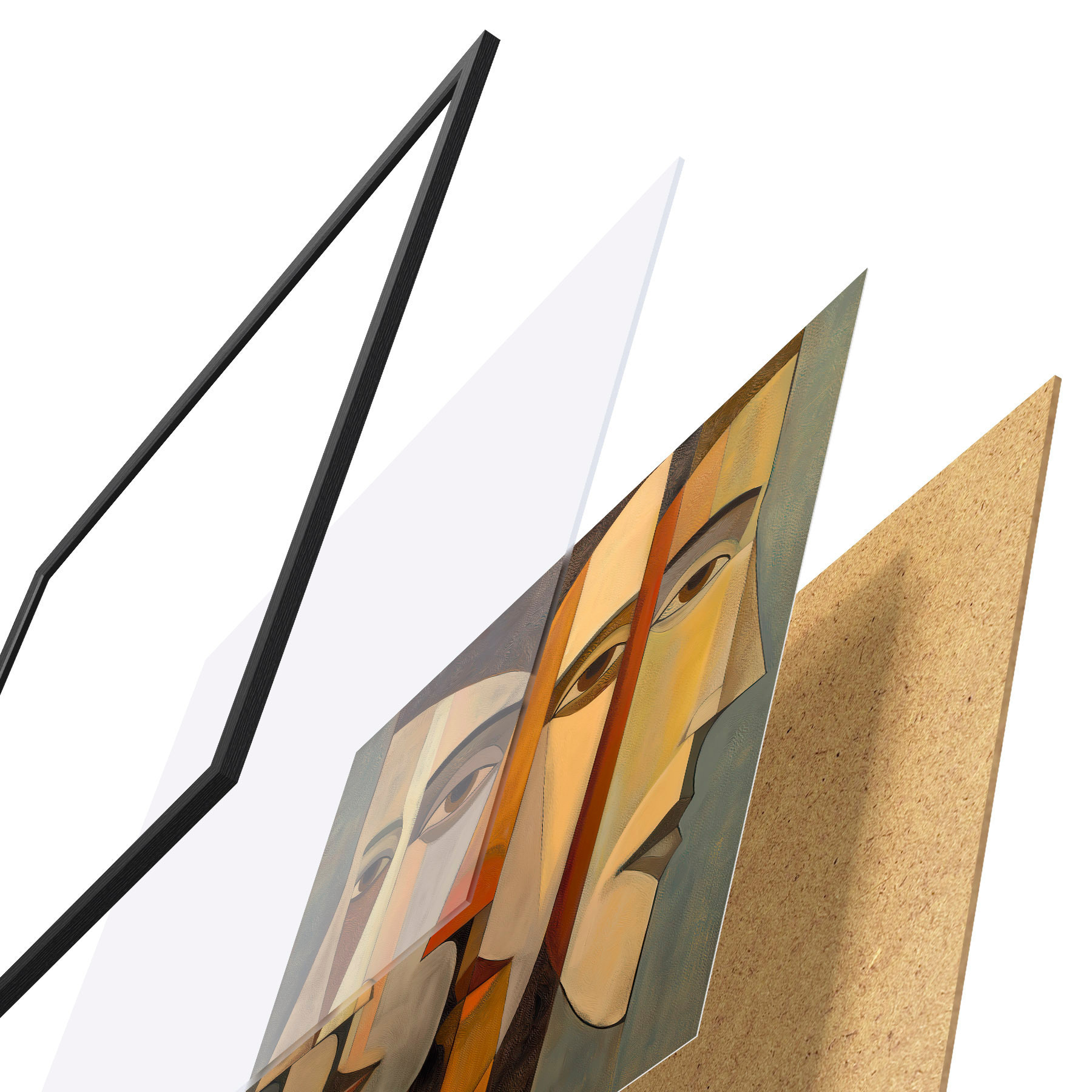 Poster Volti astratti f51067