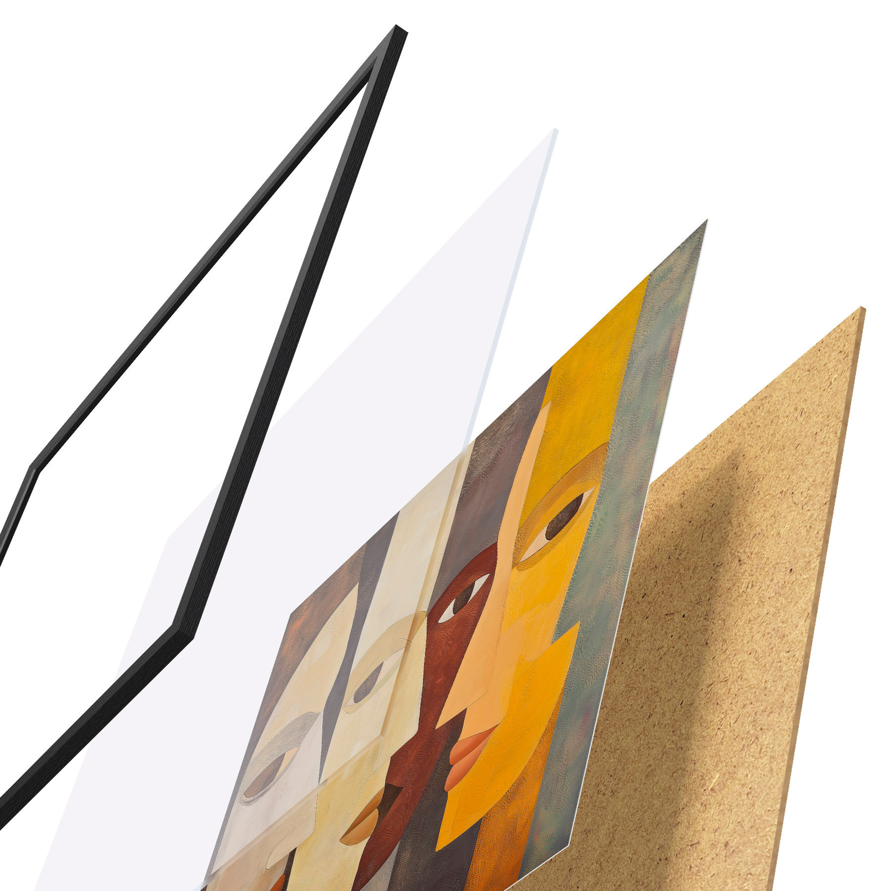 Poster Volti astratti f51068