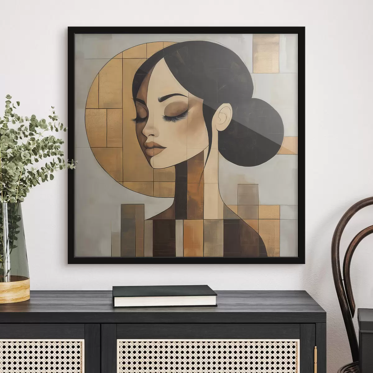 Poster Ritratto astratto di una ragazza f51069