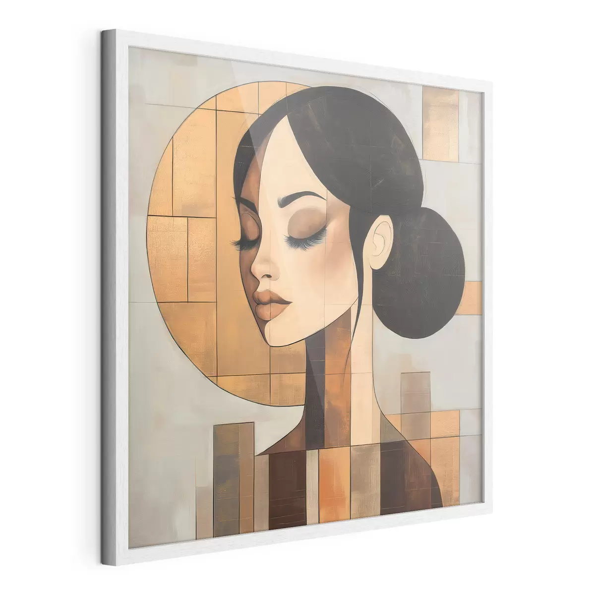 Poster Ritratto astratto di una ragazza f51069