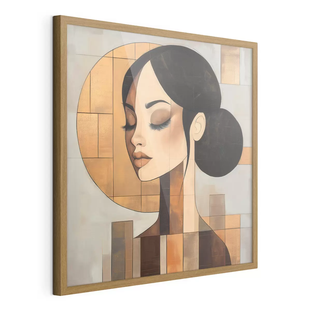 Poster Ritratto astratto di una ragazza f51069