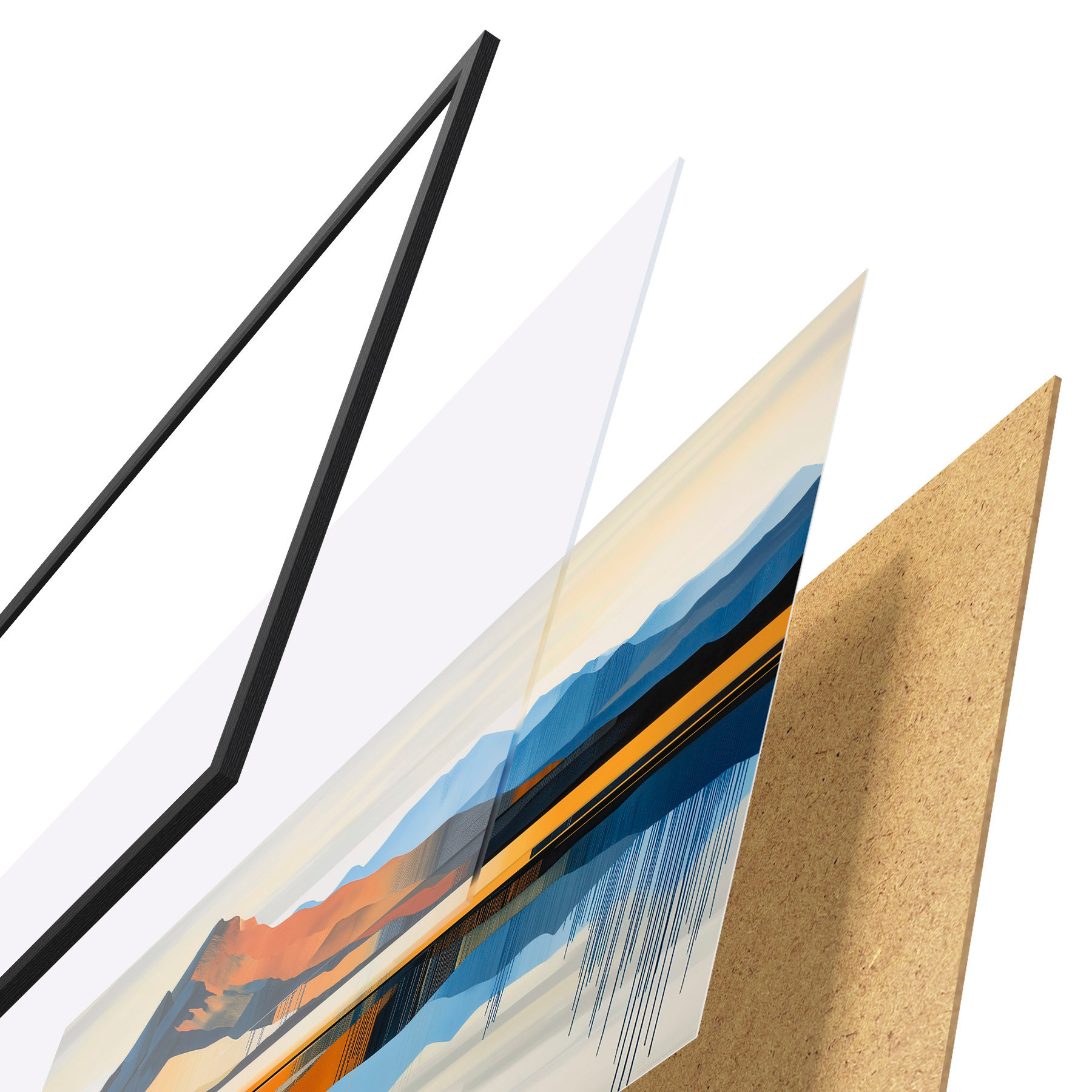 Poster Montagne colorate f51070