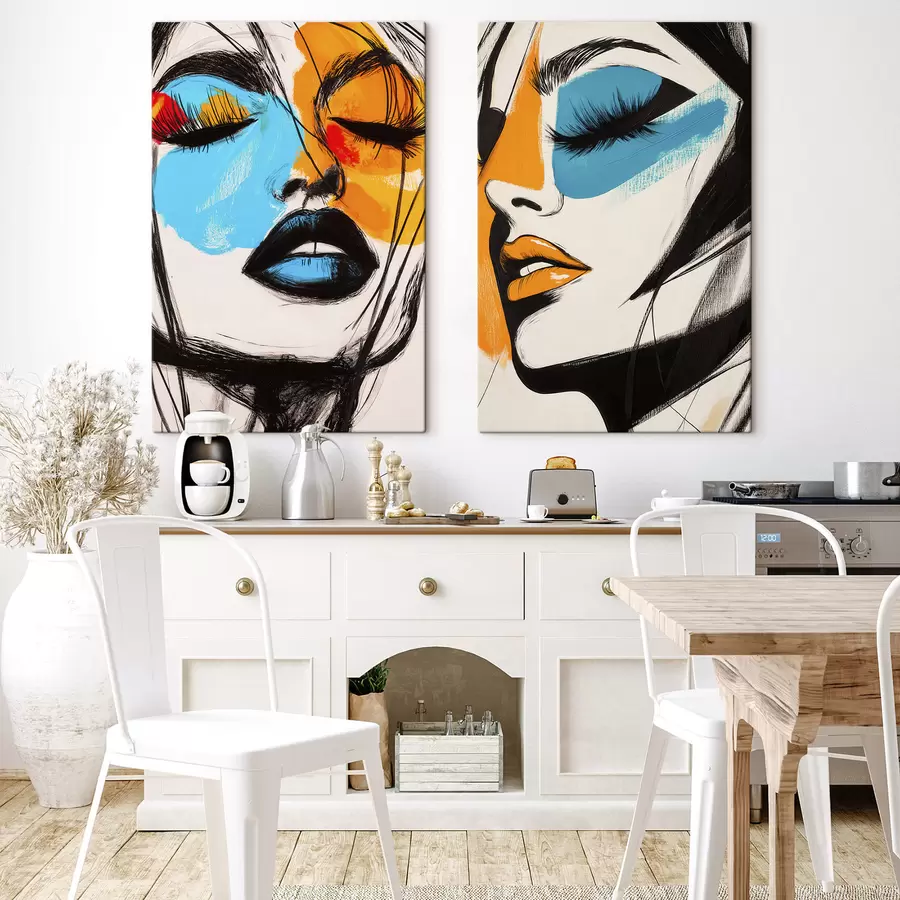 Quadro Volti dipinti nr. m31083