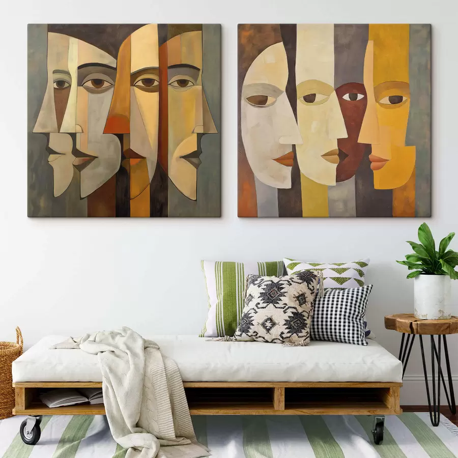 Quadro Volti astratti nr. m31084