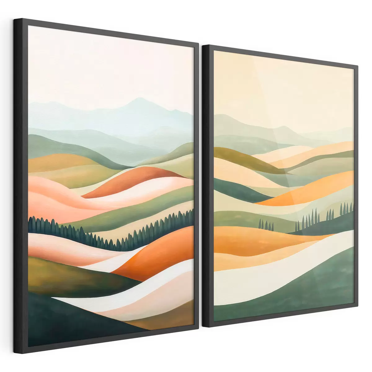 Poster Montagne colorate (astratto) d31081