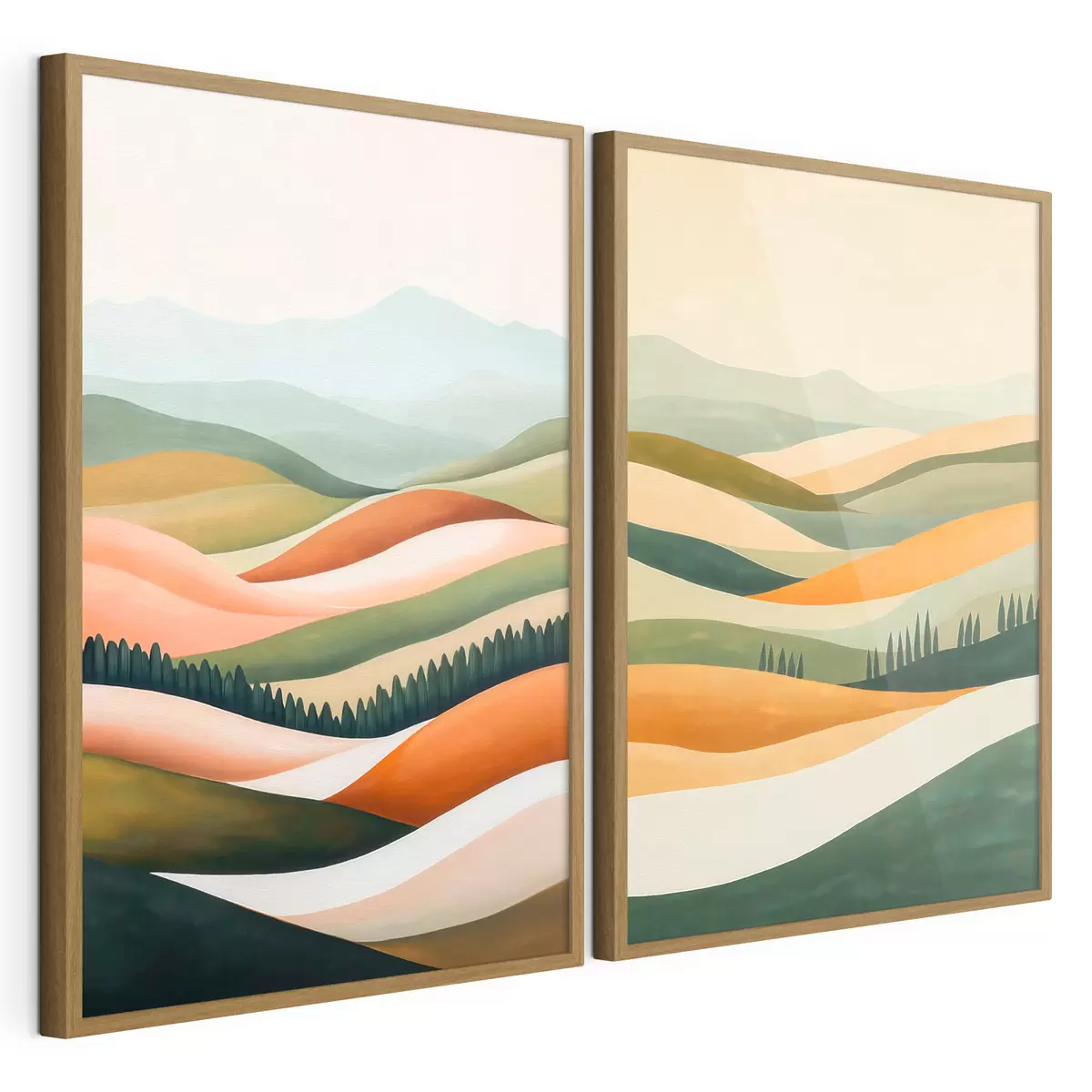 Poster Montagne colorate (astratto) d31081