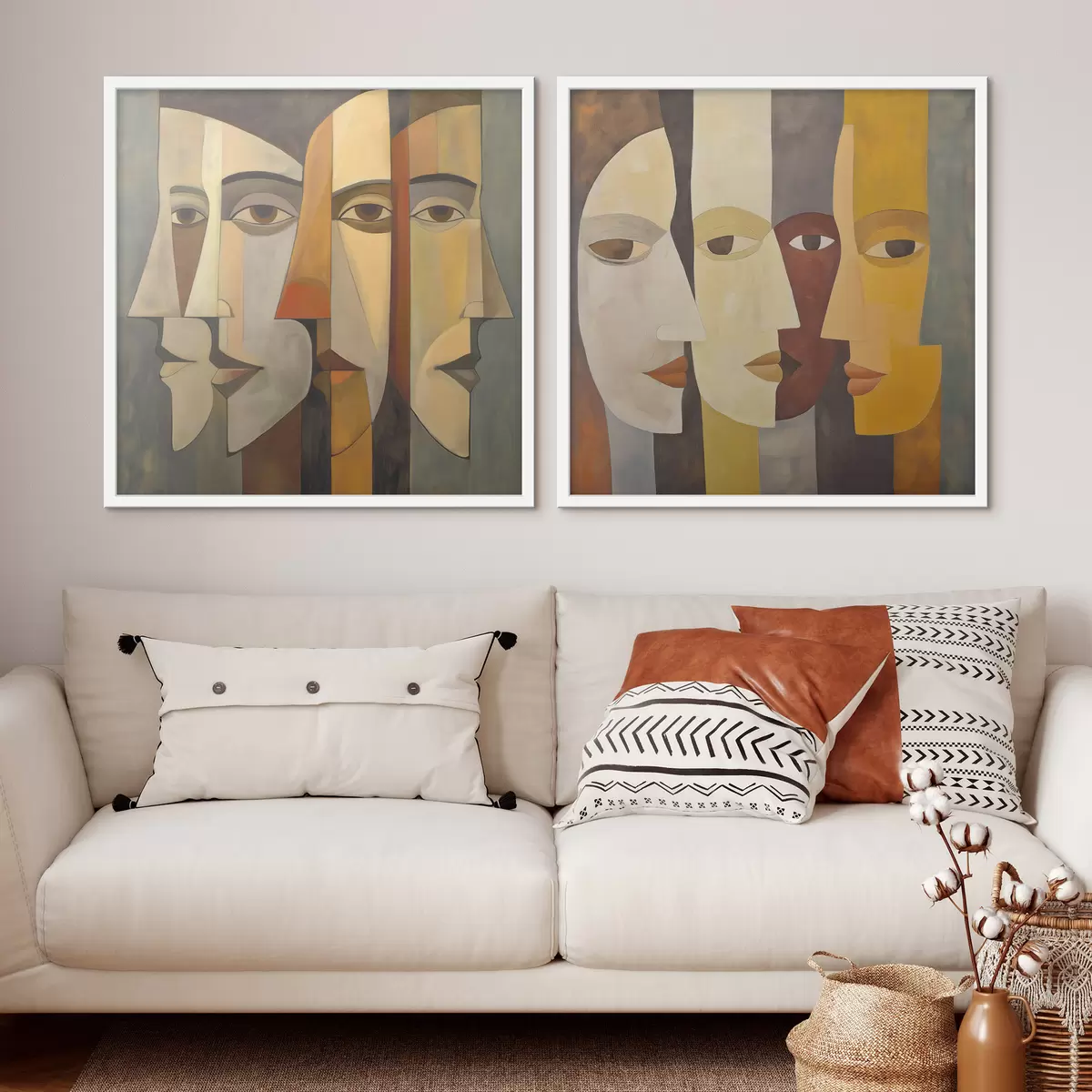 Poster Volti astratti d31084