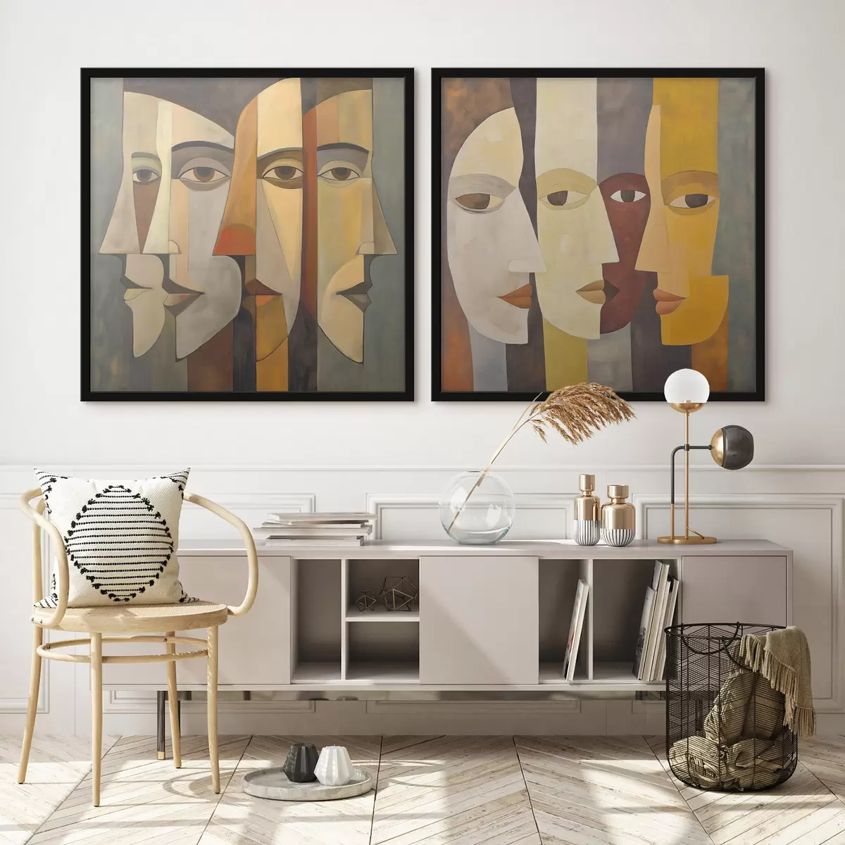 Poster Volti astratti d31084