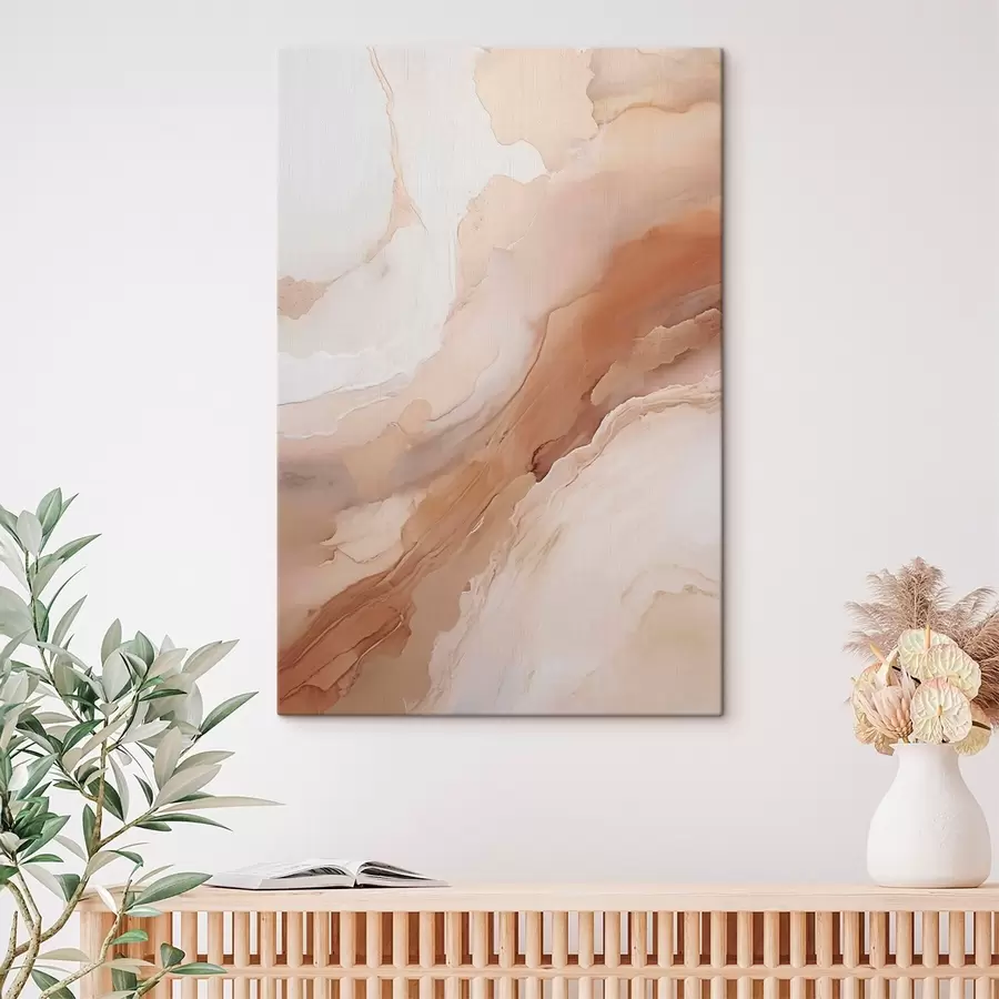 Quadro Strati di madreperla beige dalla trama raffinata nr. s51084