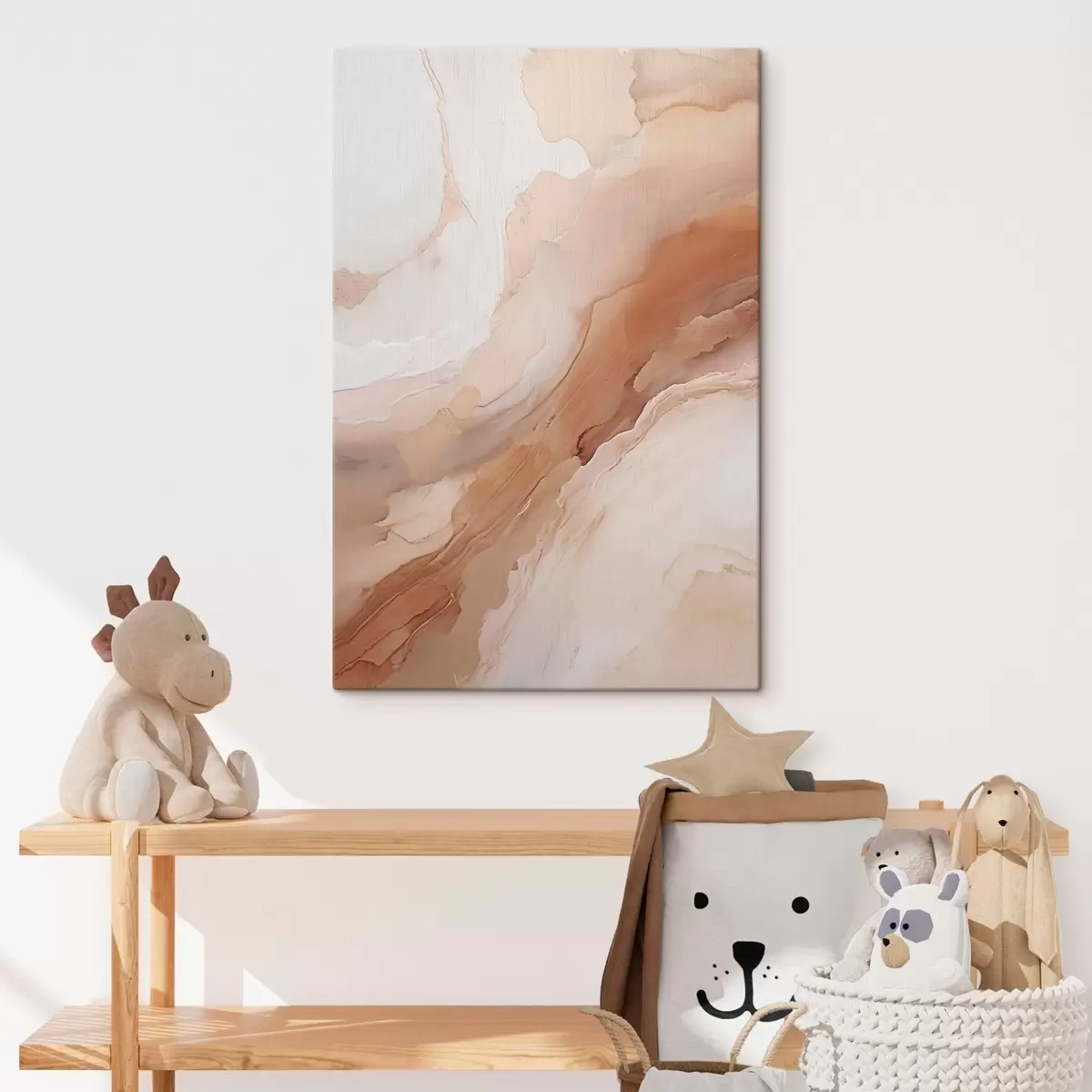 Quadro Strati di madreperla beige dalla trama raffinata nr. s51084