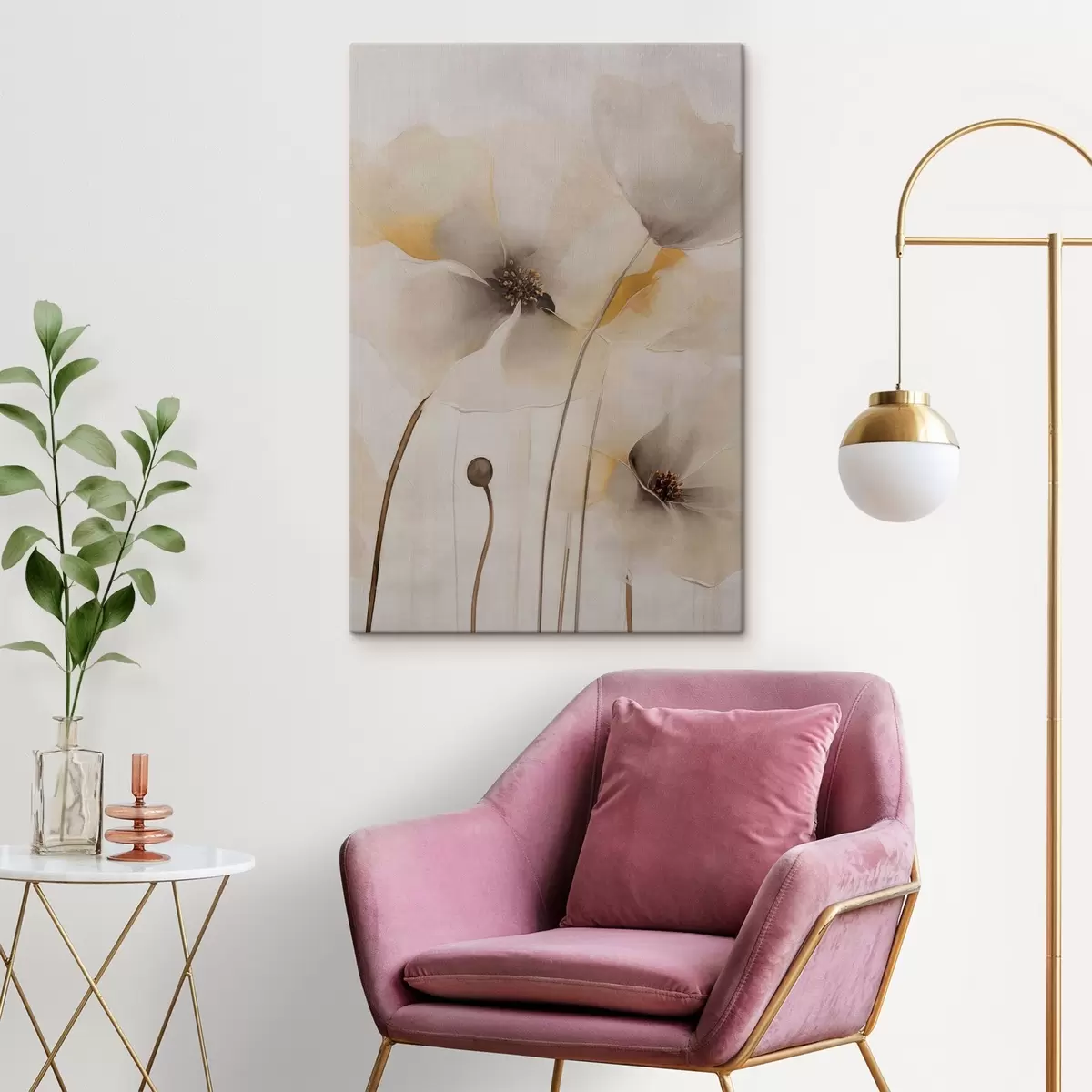 Quadro Delicati papaveri su steli sottili nr. s51089