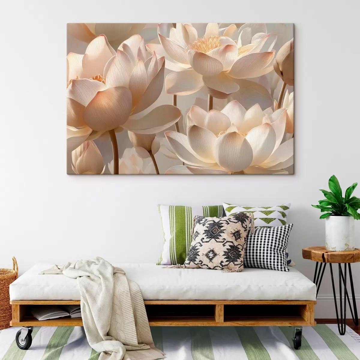 Quadro Delicate ninfee e fiori di loto nr. s51092