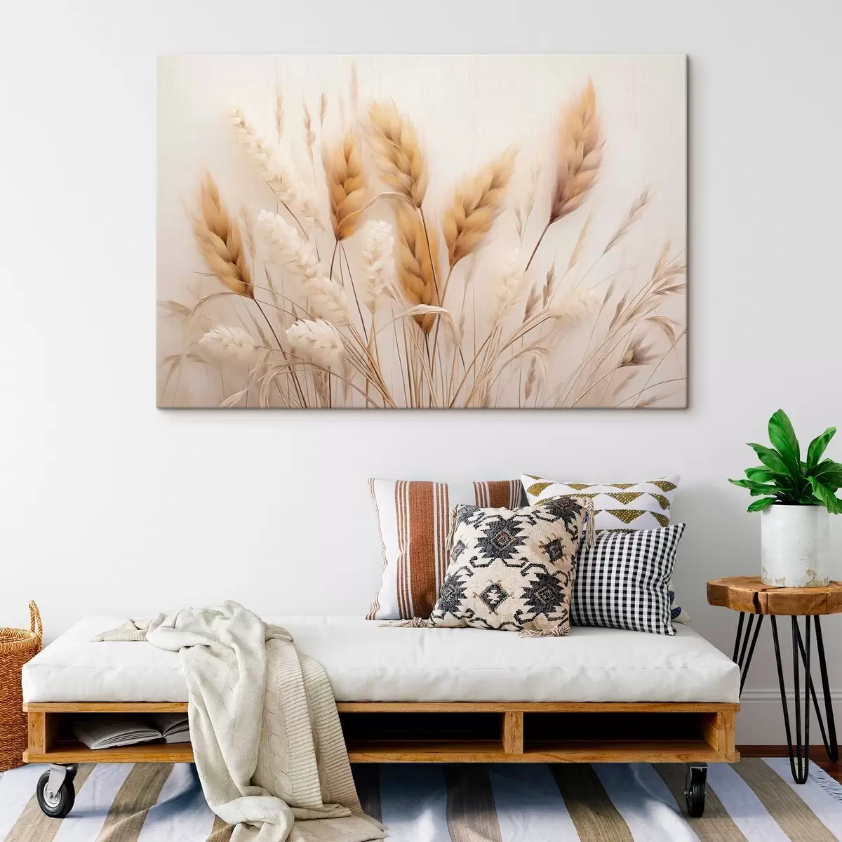 Quadro Morbida erba della pampa in stile ecologico nr. s51093
