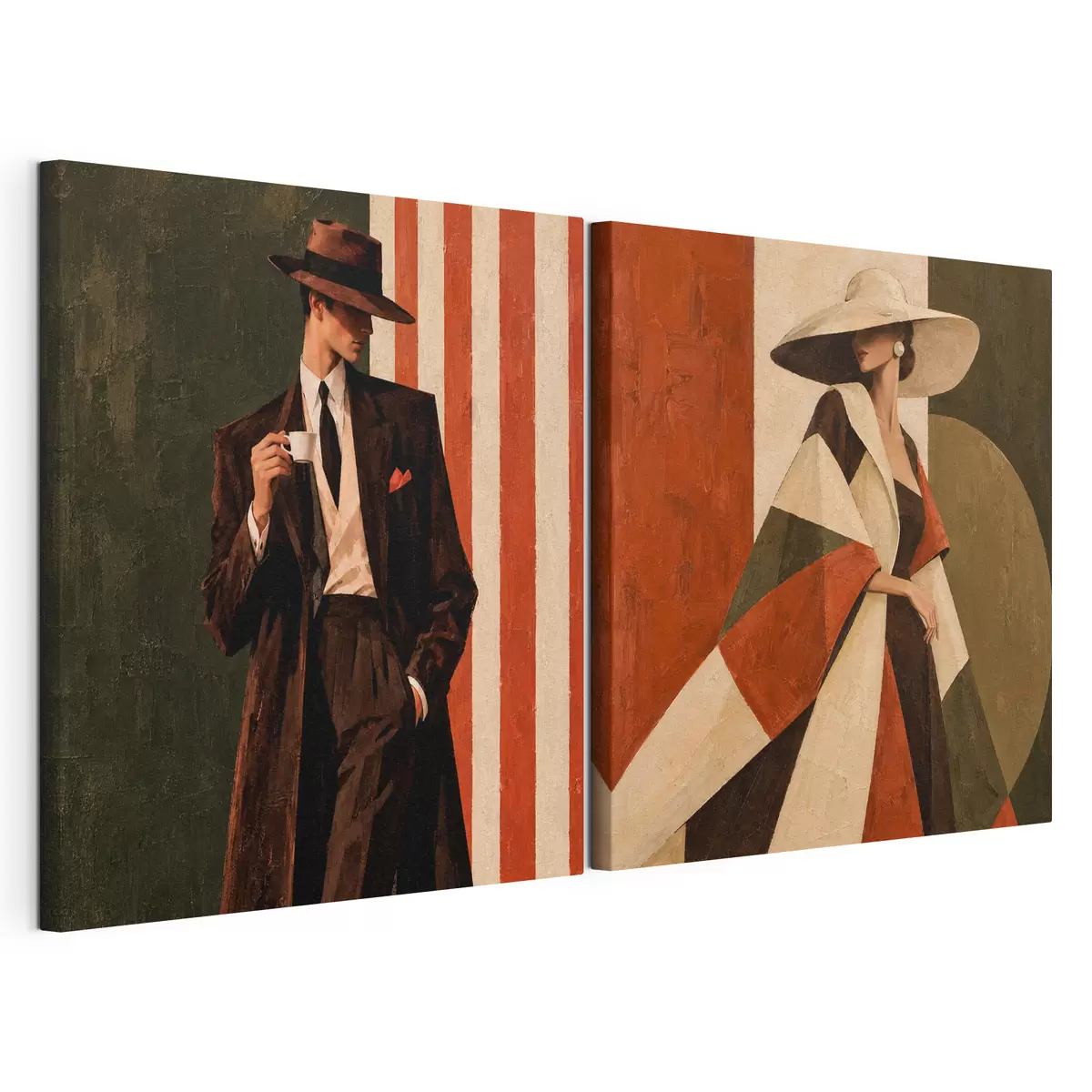 Quadro Un duo alla moda dai colori vivaci nr. m31116