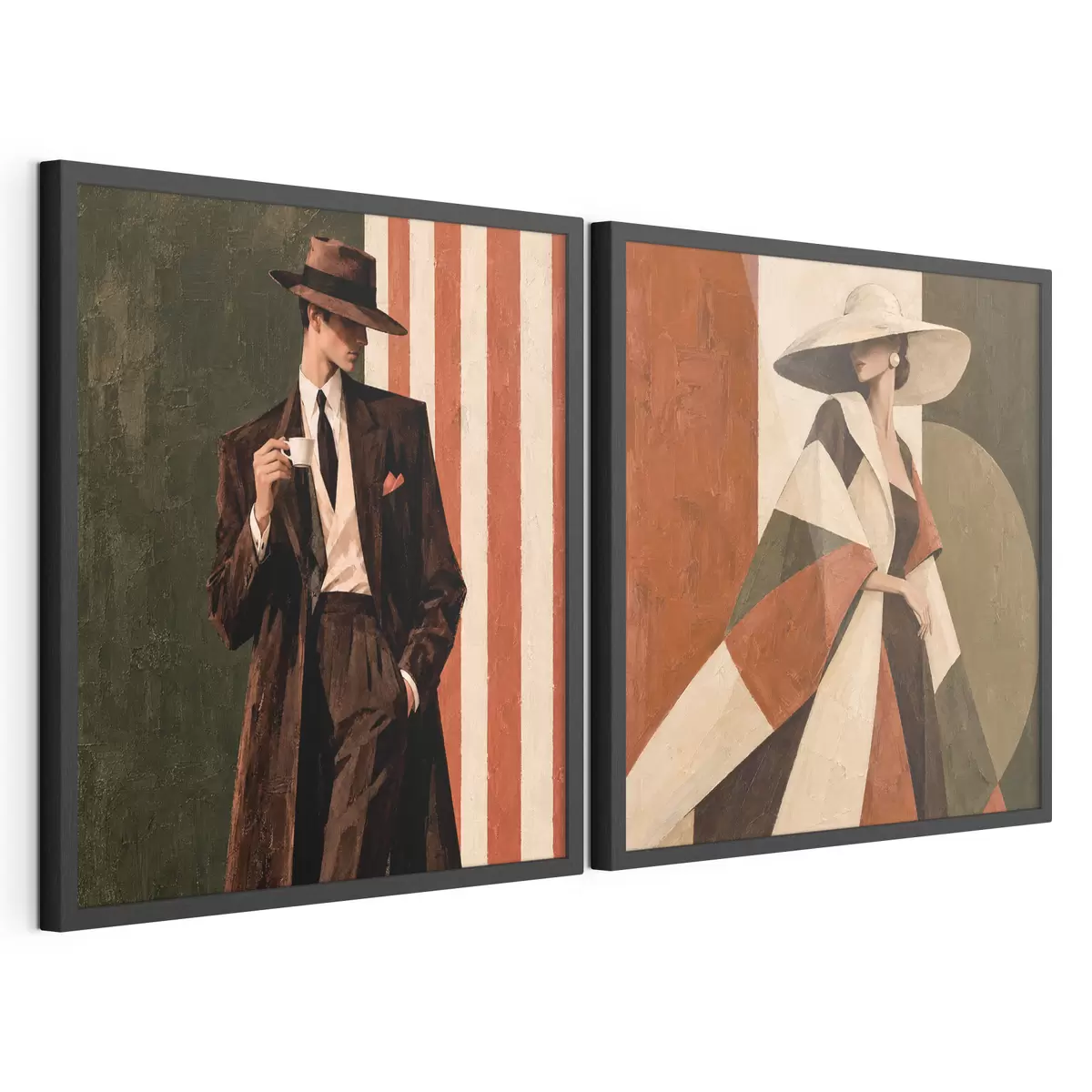 Poster Personaggi eleganti in abiti moderni d31116