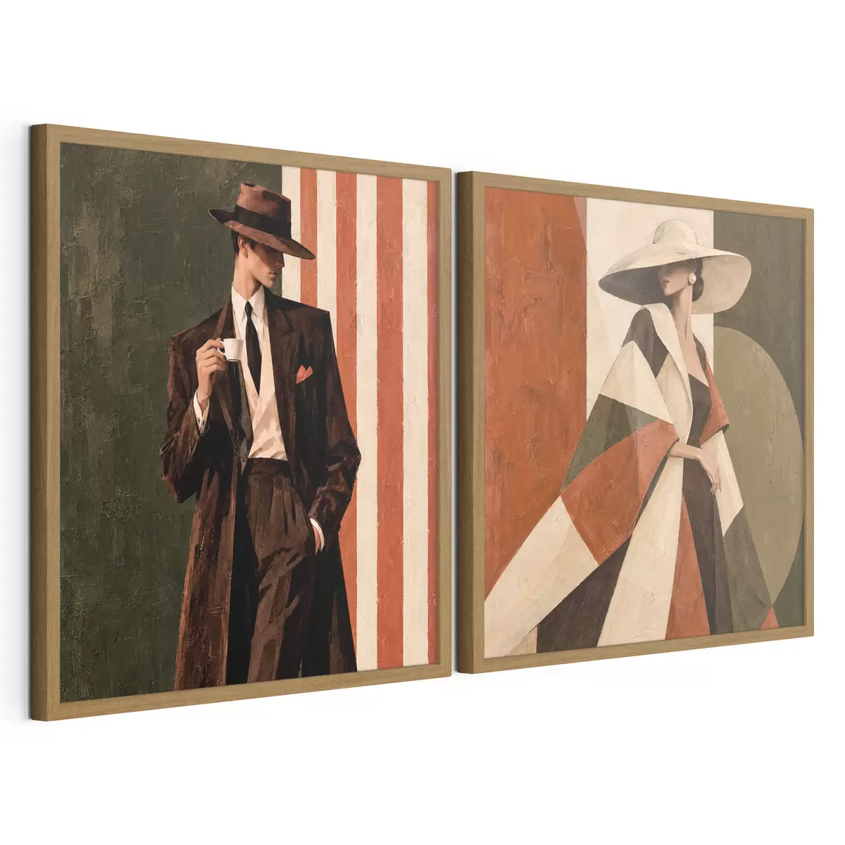 Poster Personaggi eleganti in abiti moderni d31116