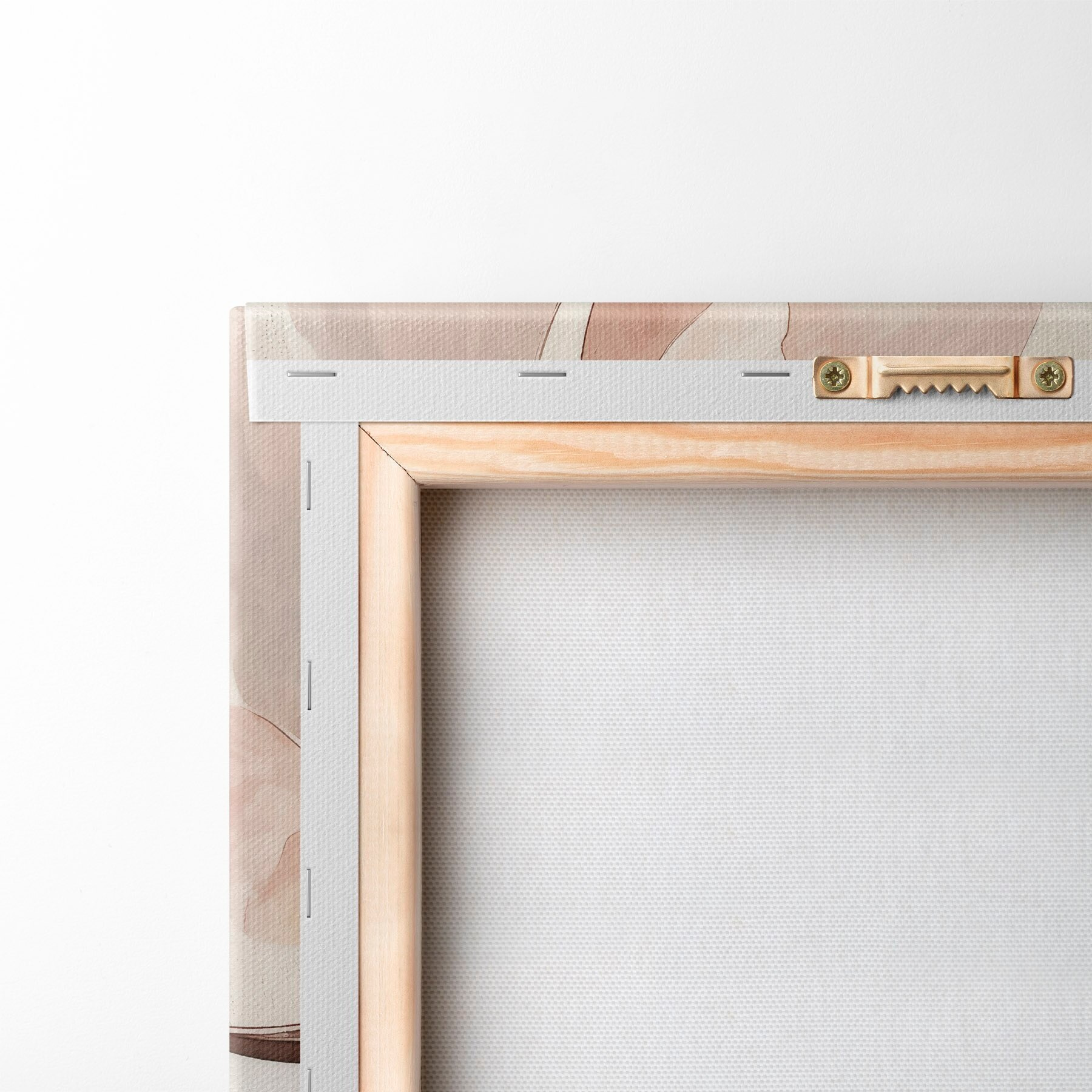 Quadro Fiore acquerellato rosa-beige nr. s51098