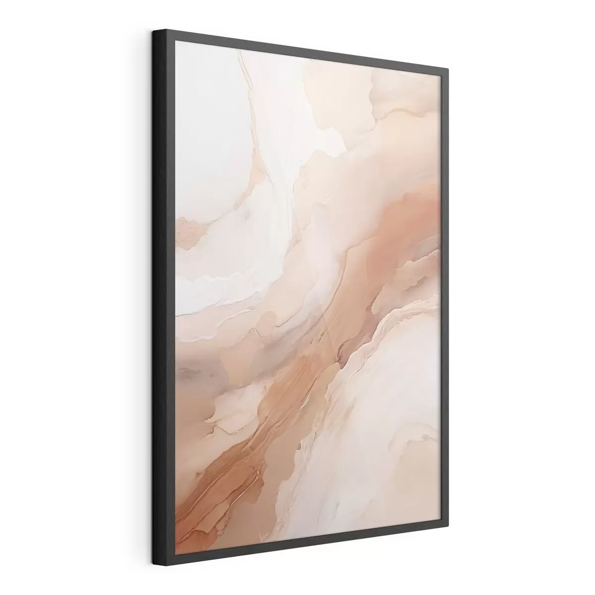 Poster Strati di madreperla beige dalla trama raffinata f51084