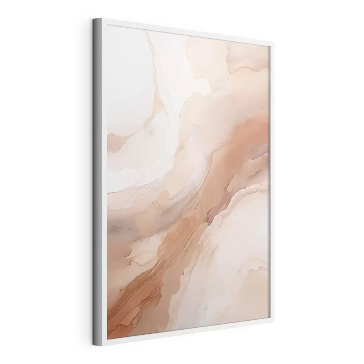 Poster Strati di madreperla beige dalla trama raffinata f51084