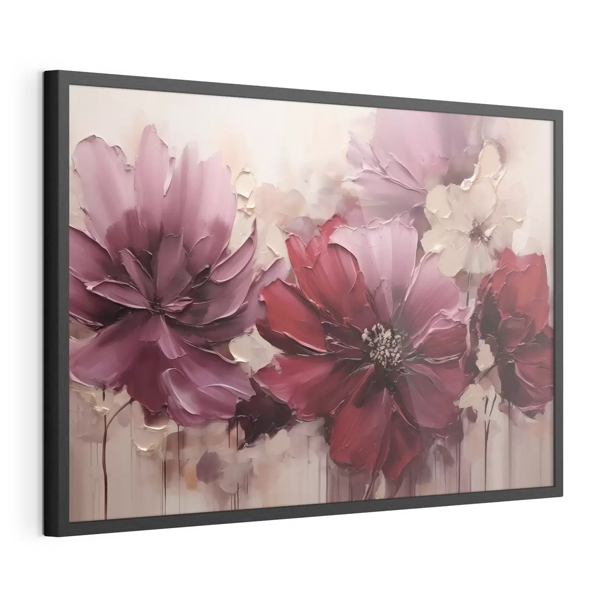 Poster Dalie dal colore intenso bordeaux e color cipria f51086