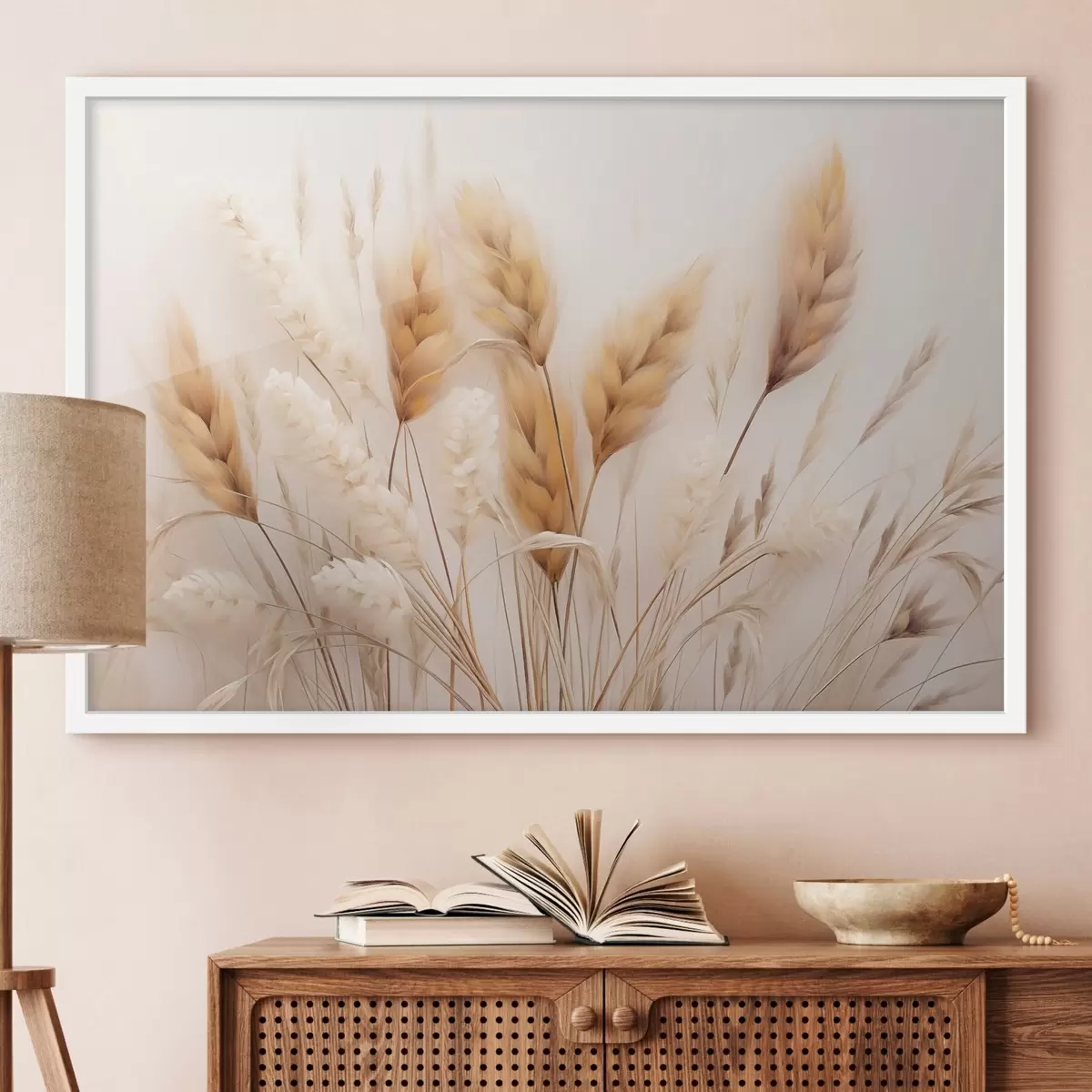 Poster Morbida erba della pampa in stile ecologico f51093