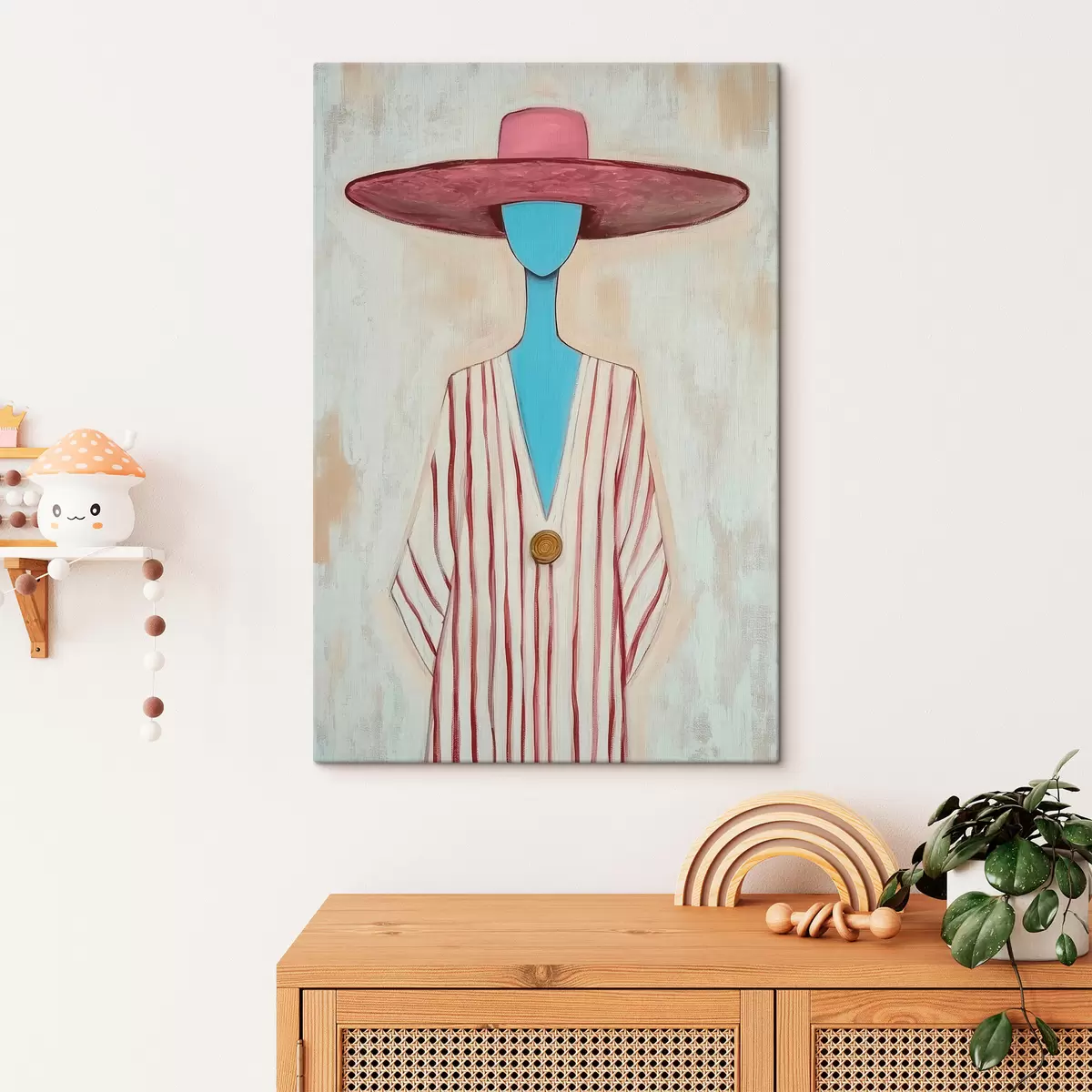 Quadro Dipinto raffigurante una figura femminile astratta nr. s51152