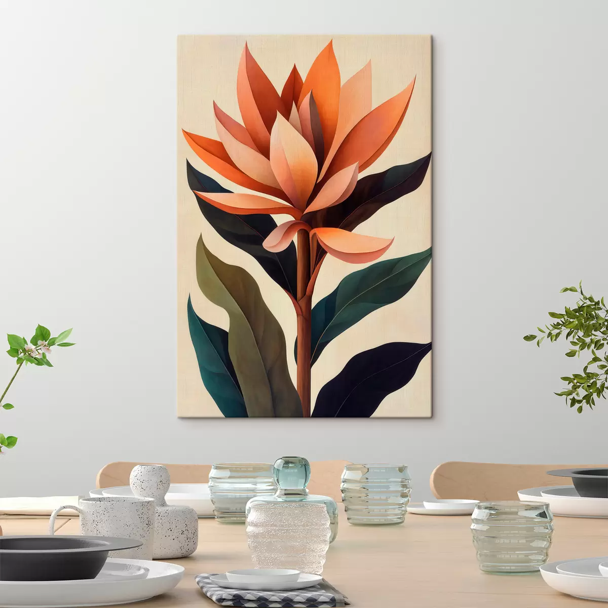Quadro Fiore astratto nr. s51155