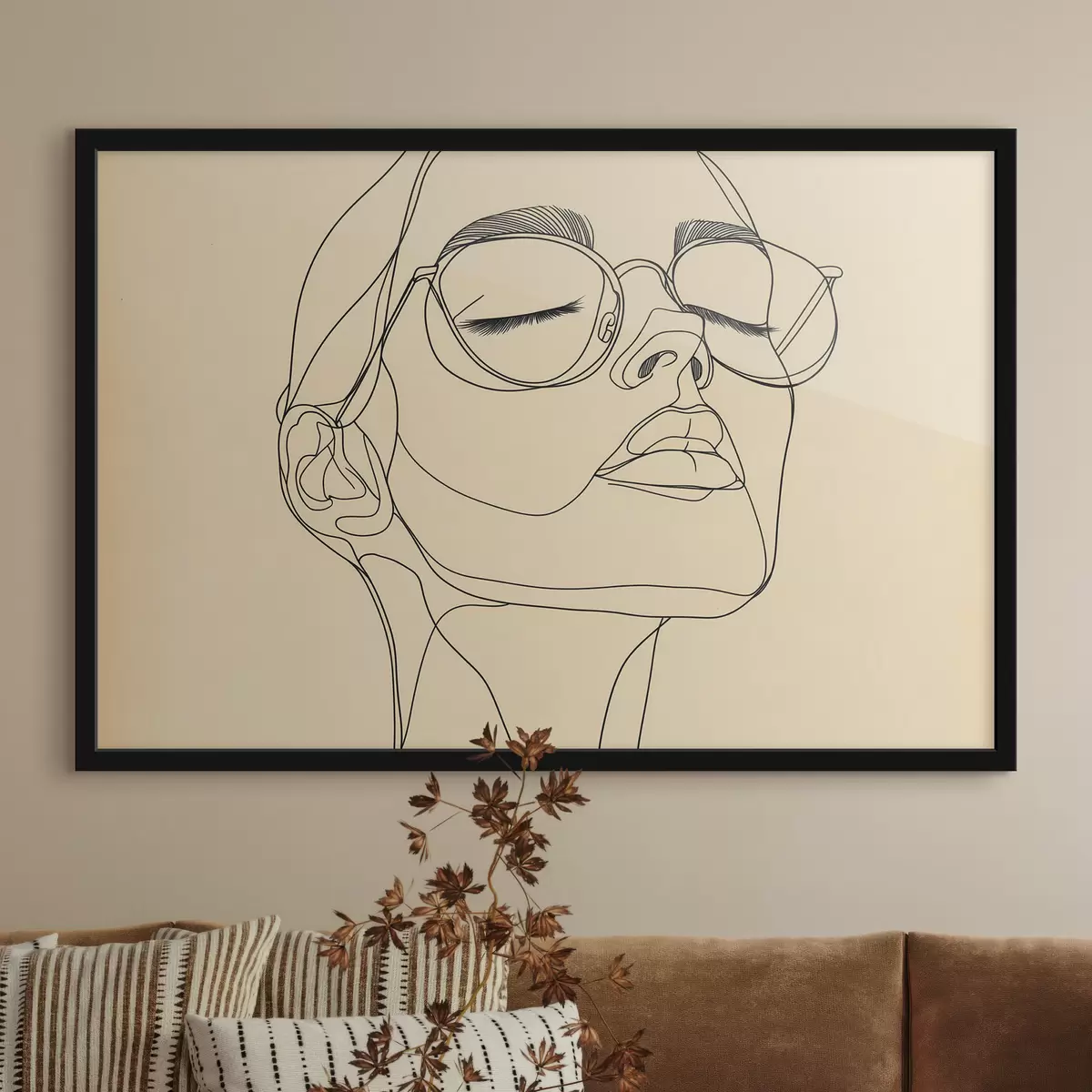 Poster Ritratto lineare di una donna f51145
