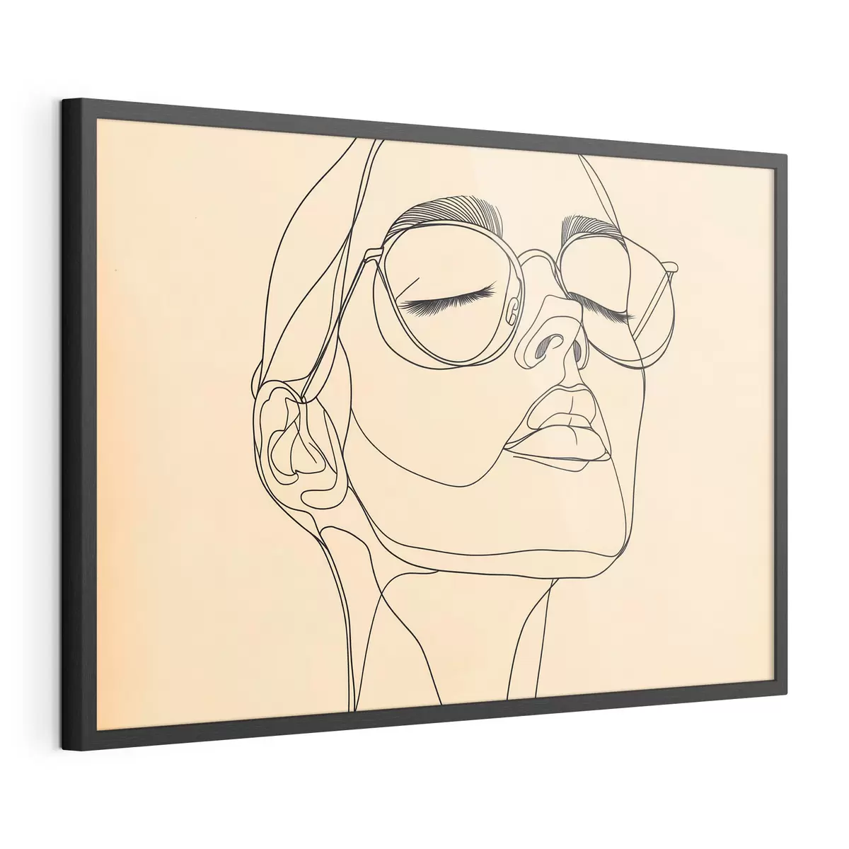 Poster Ritratto lineare di una donna f51145