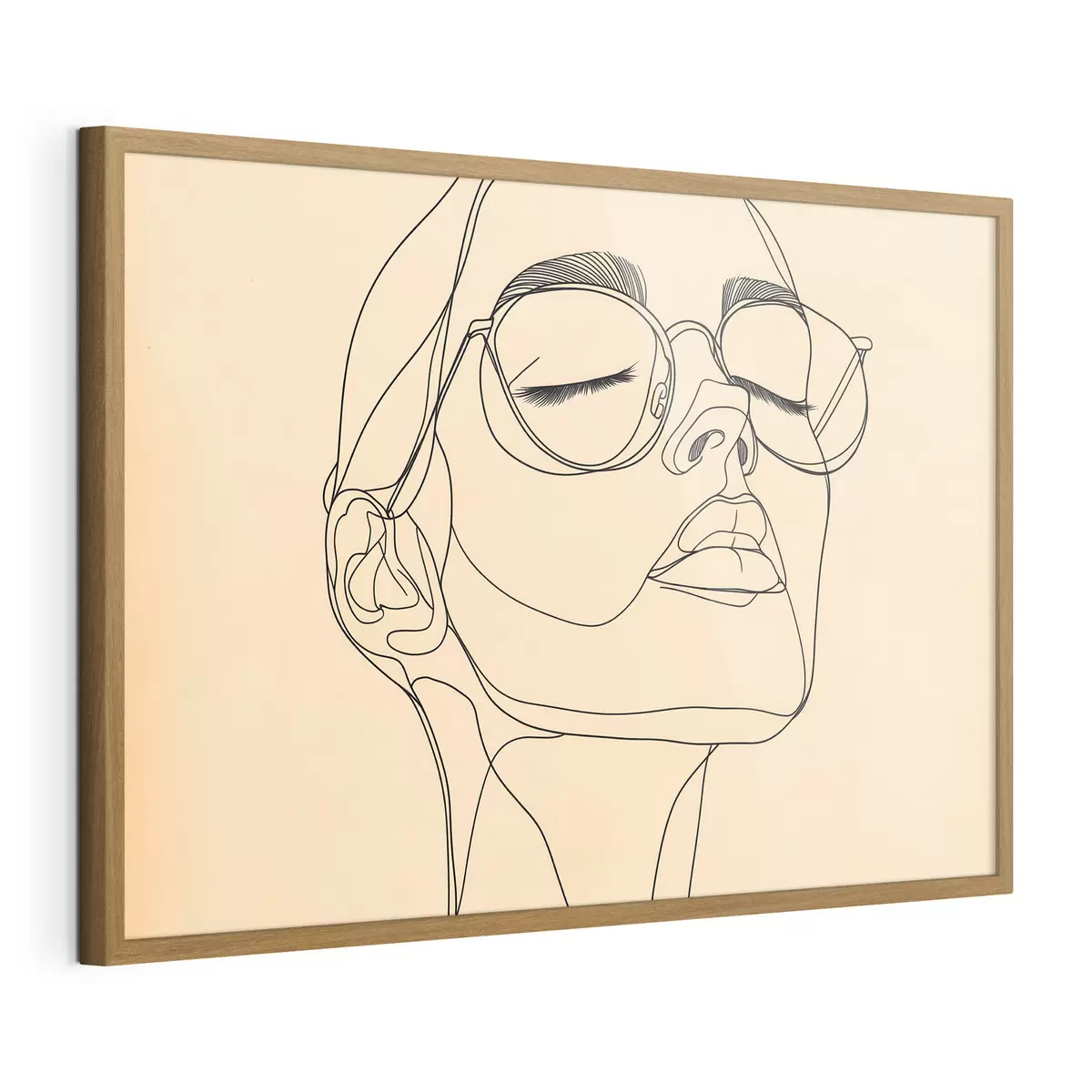 Poster Ritratto lineare di una donna f51145