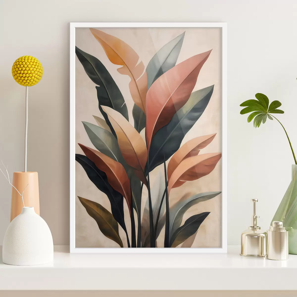 Poster Foglie astratte f51156