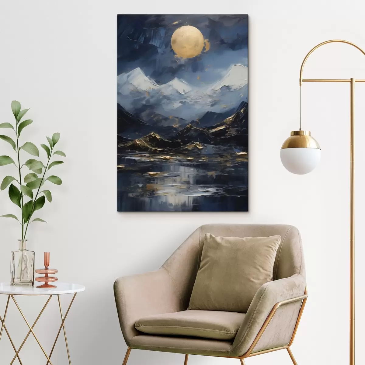 Quadro Paesaggio di montagna, imitazione di un dipinto nr. s51164