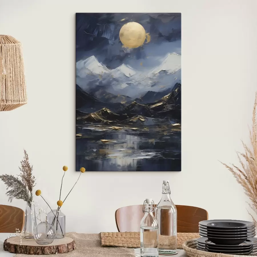 Quadro Paesaggio di montagna, imitazione di un dipinto nr. s51164