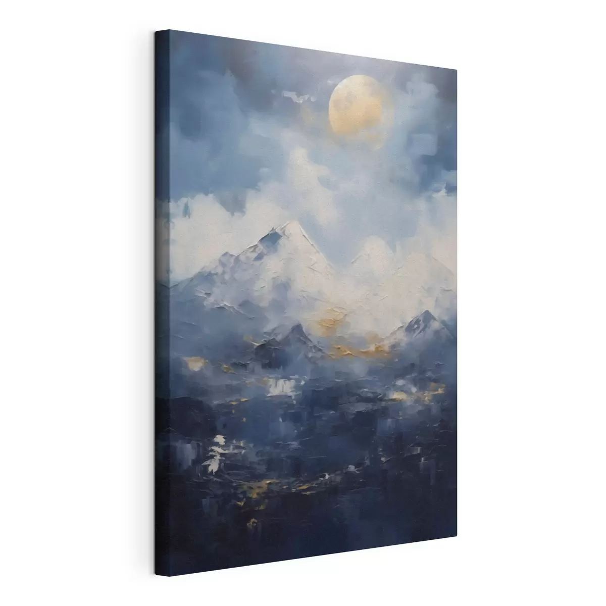 Quadro Paesaggio montano notturno, imitazione di un dipinto nr. s51165