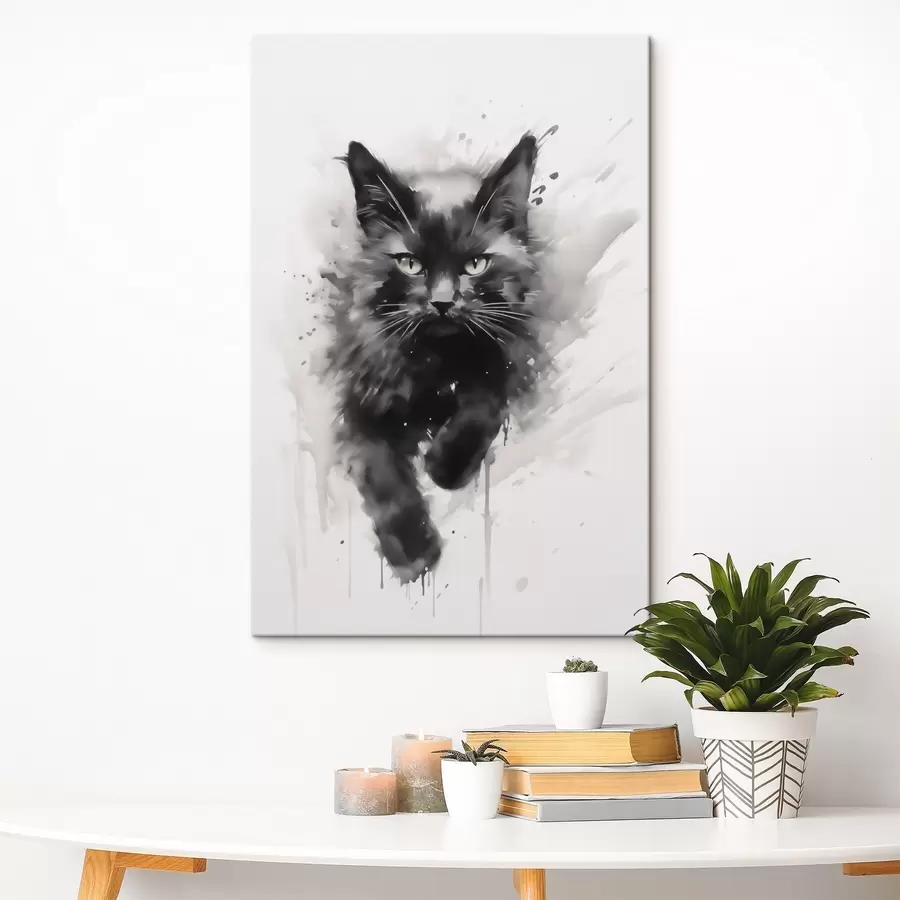 Quadro Gatto, imitazione di un dipinto nr. s51168