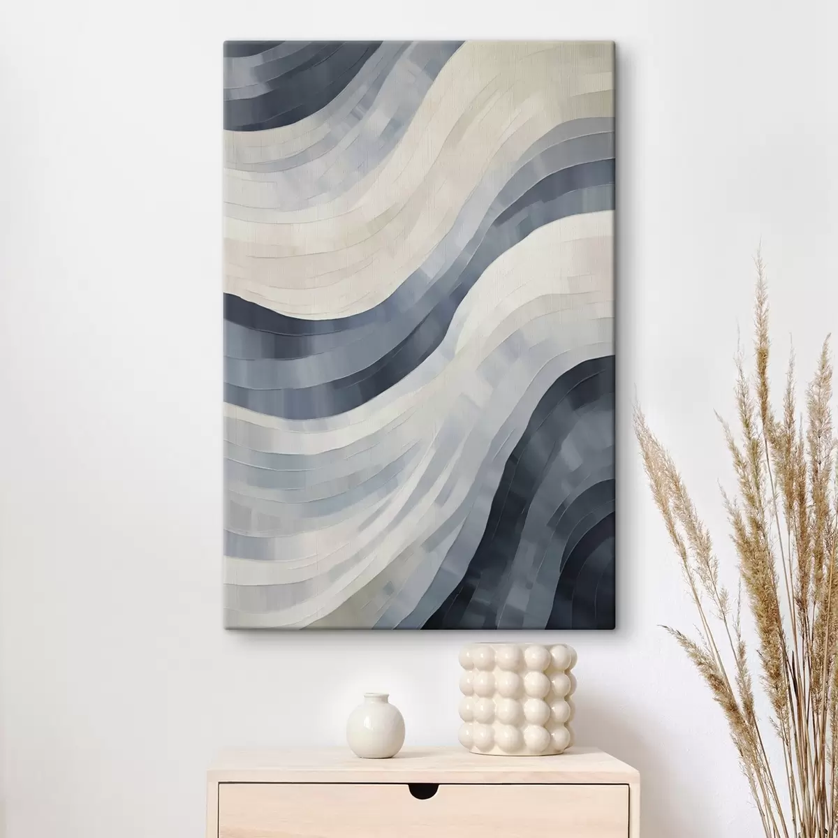 Quadro Strisce larghe astratte, imitazione di un dipinto nr. s51170