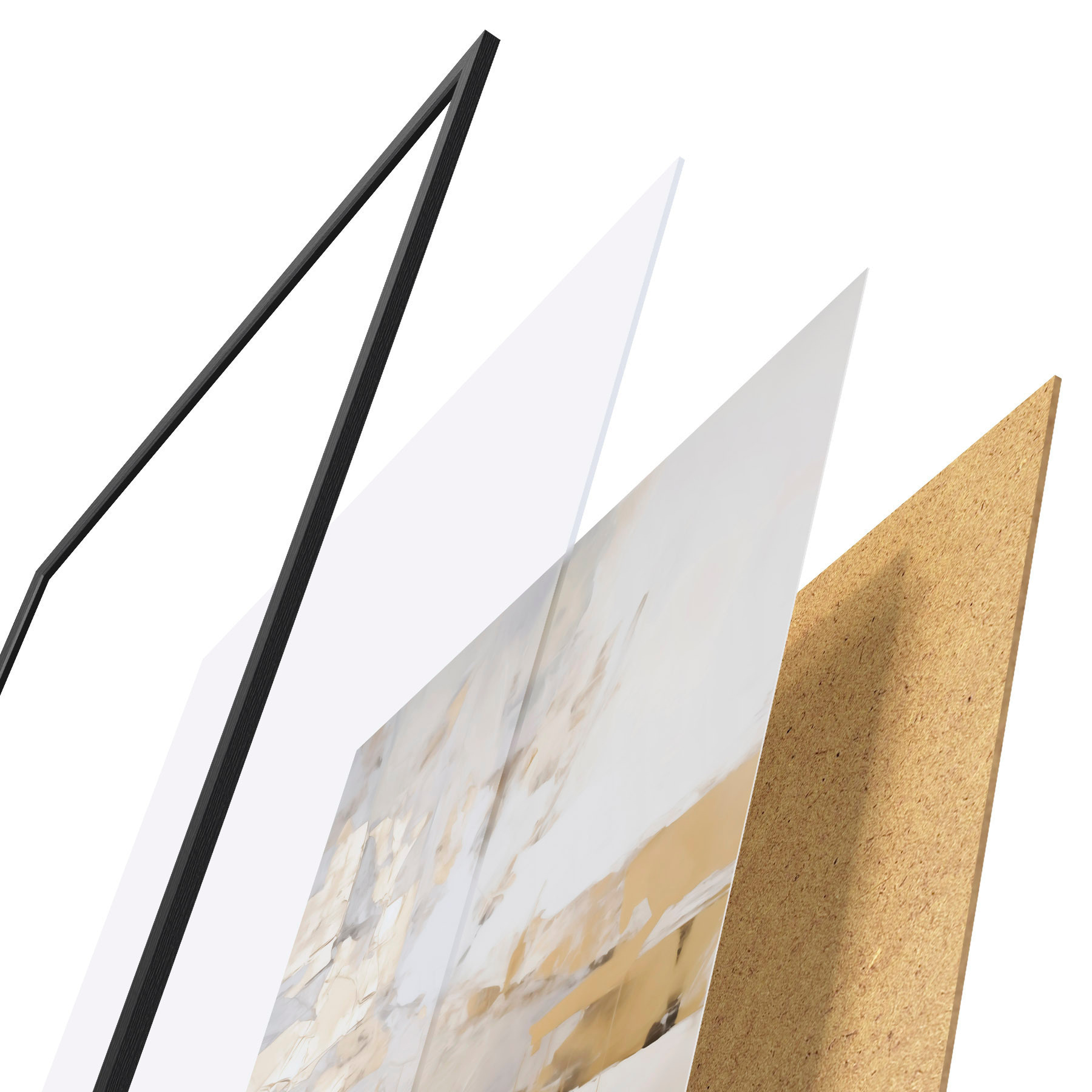 Poster Astrazione minimalista, imitazione di un dipinto f51163