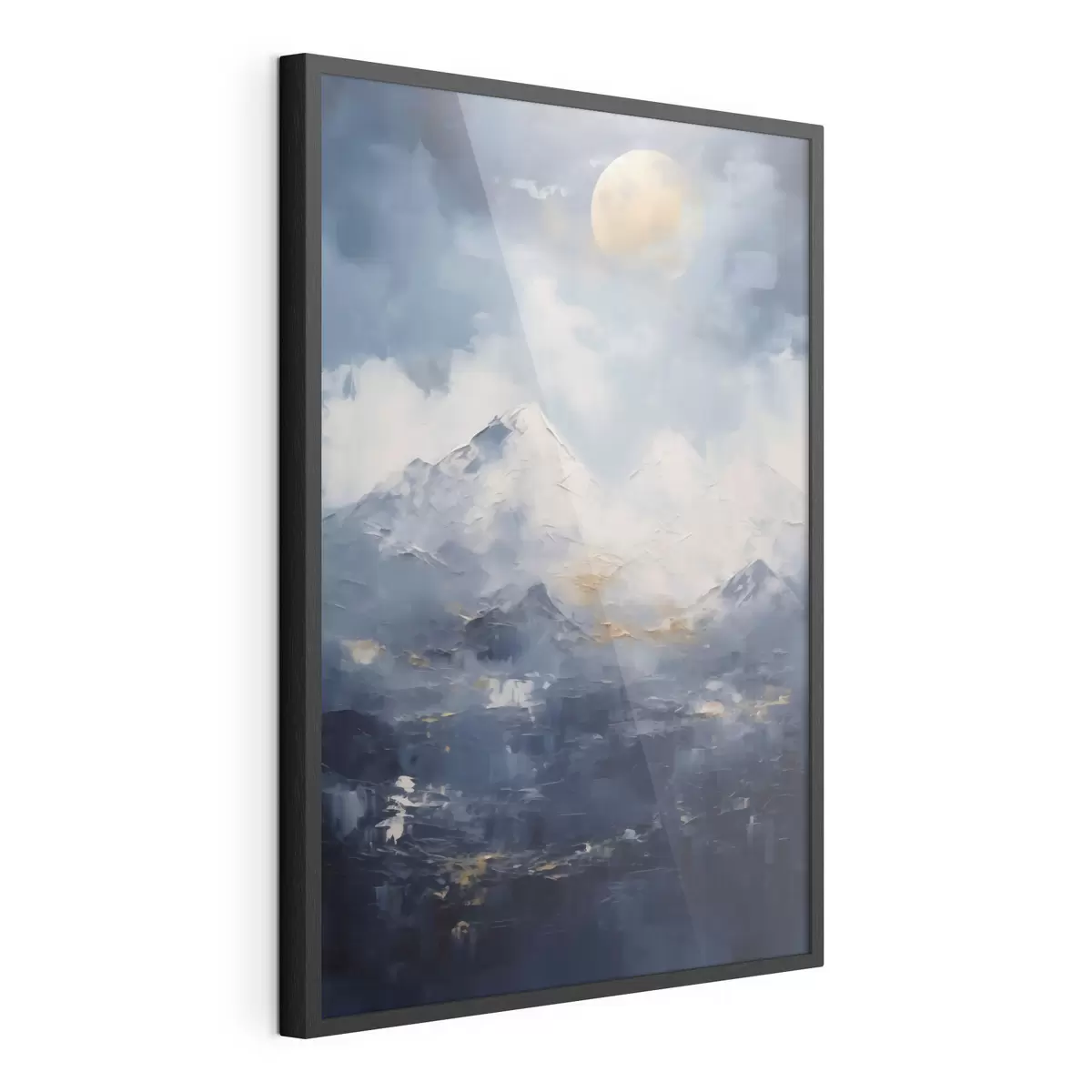 Poster Paesaggio montano notturno, imitazione di un dipinto f51165
