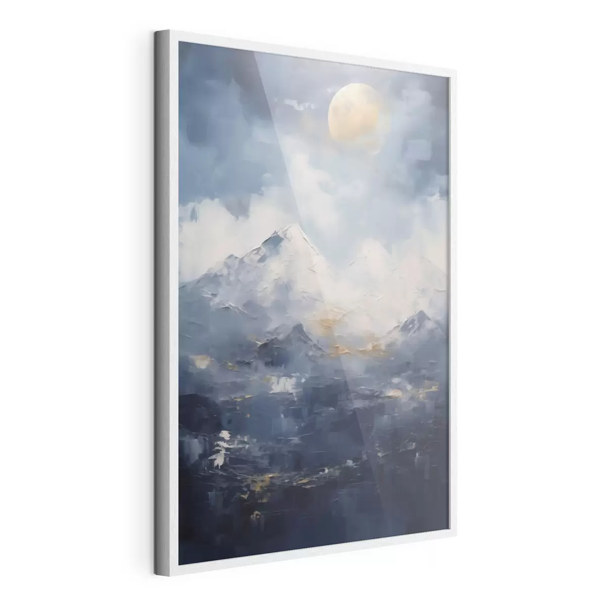 Poster Paesaggio montano notturno, imitazione di un dipinto f51165