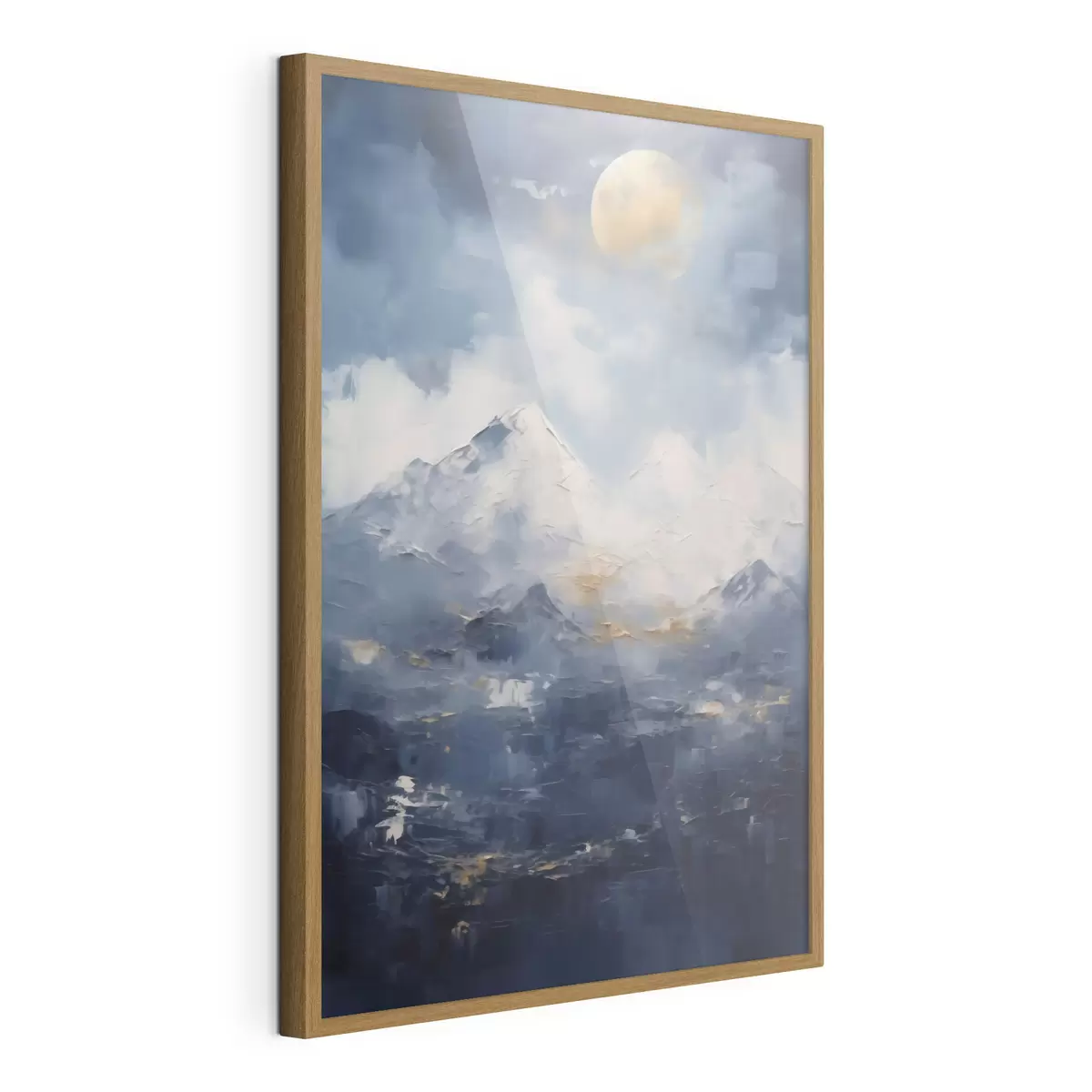 Poster Paesaggio montano notturno, imitazione di un dipinto f51165