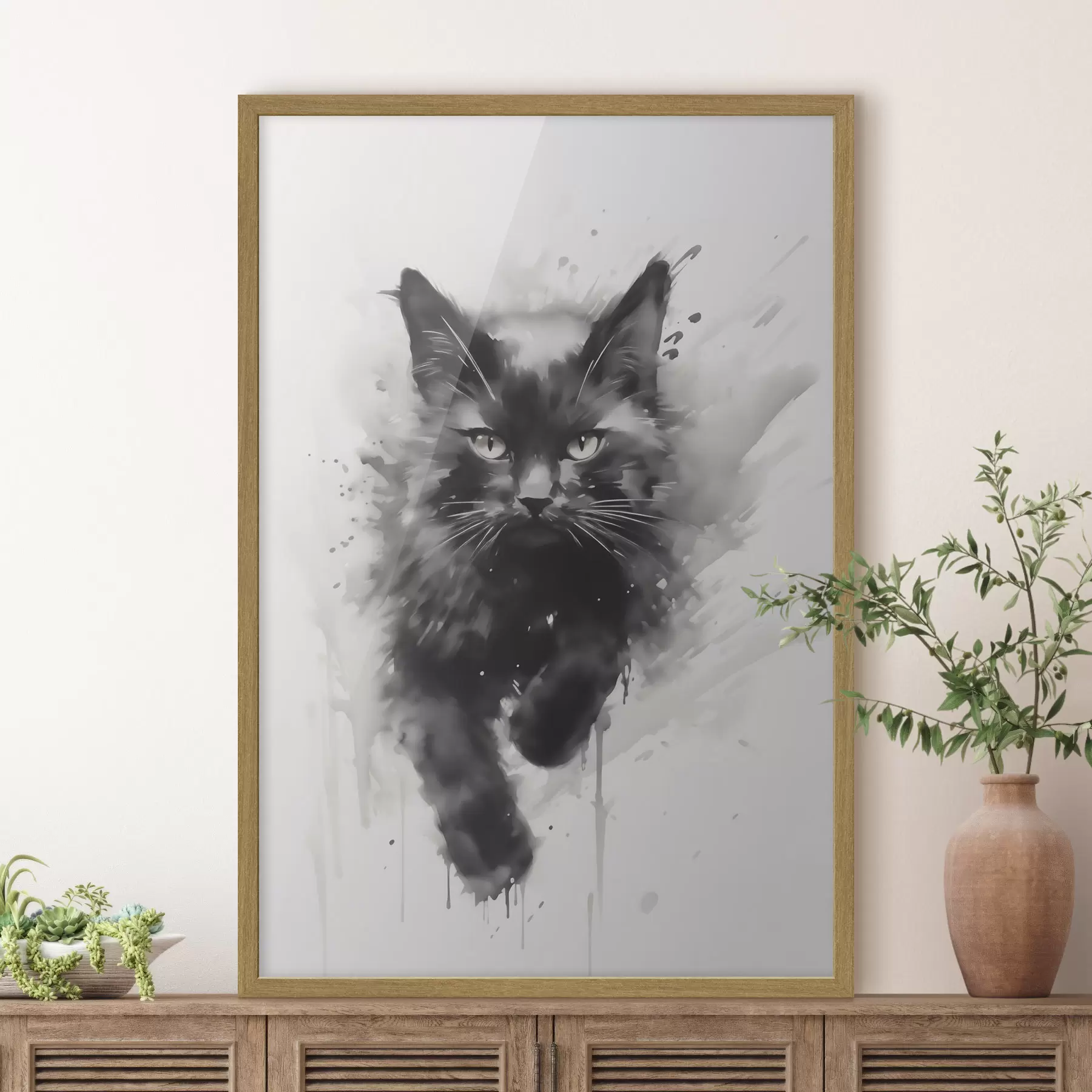 carta da parati Gatto, imitazione di un dipinto nr. f51168