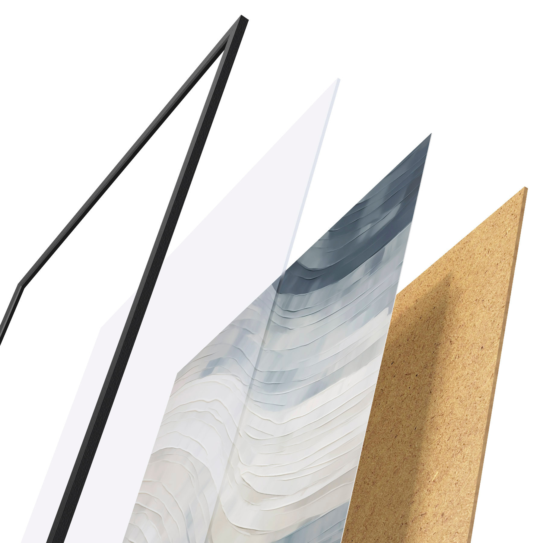 Poster Righe astratte, imitazione di un dipinto f51171