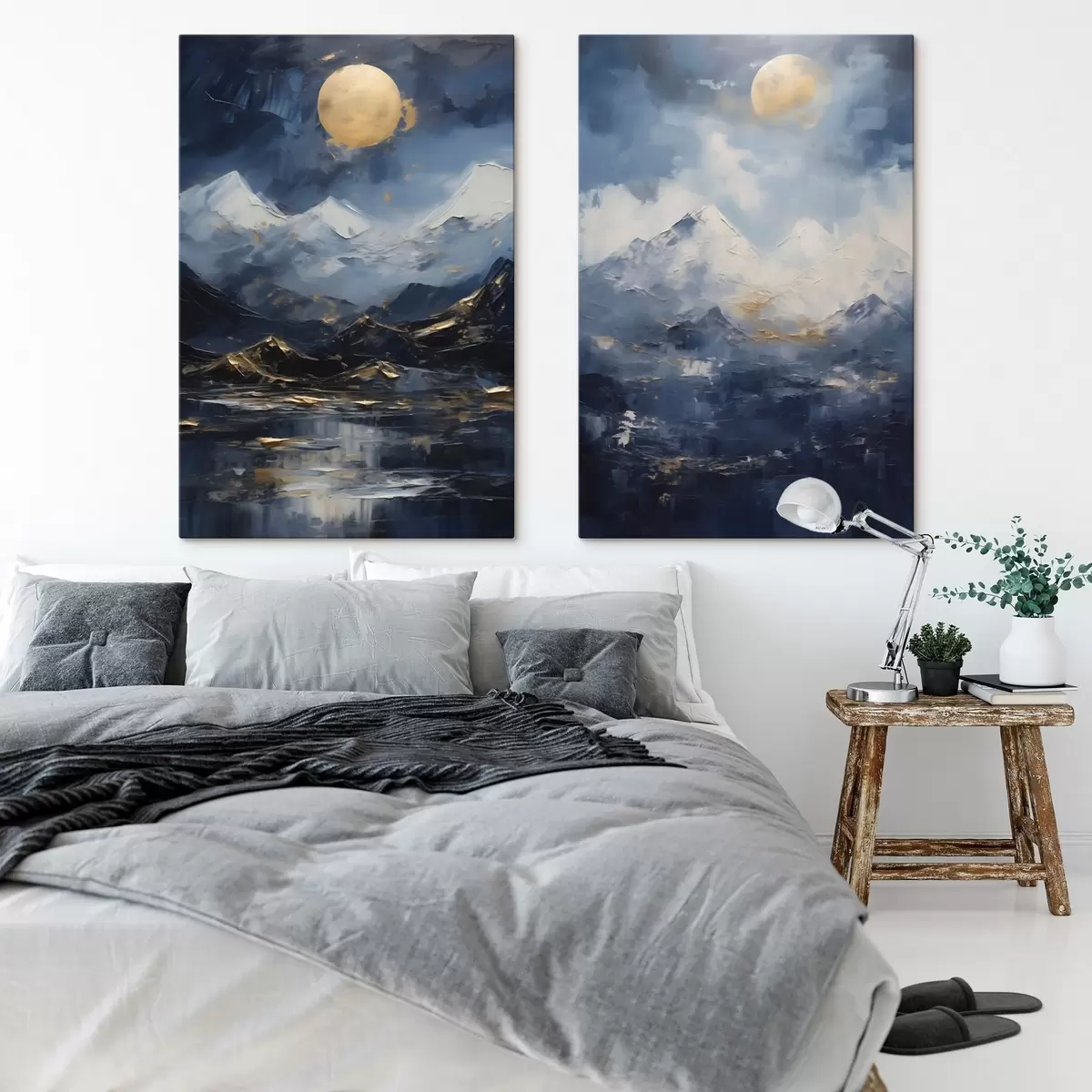 Quadro Paesaggio di montagna, imitazione di un dipinto nr. m31108