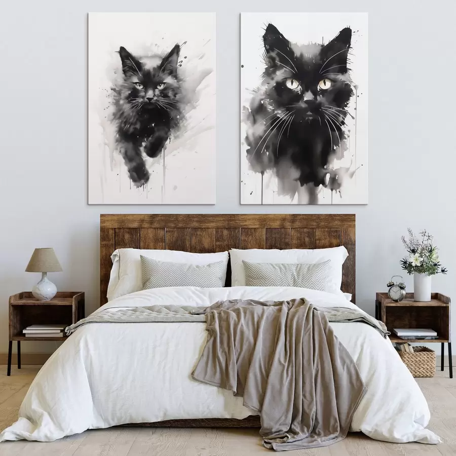 carta da parati Gatto, imitazione di un dipinto nr. m31110