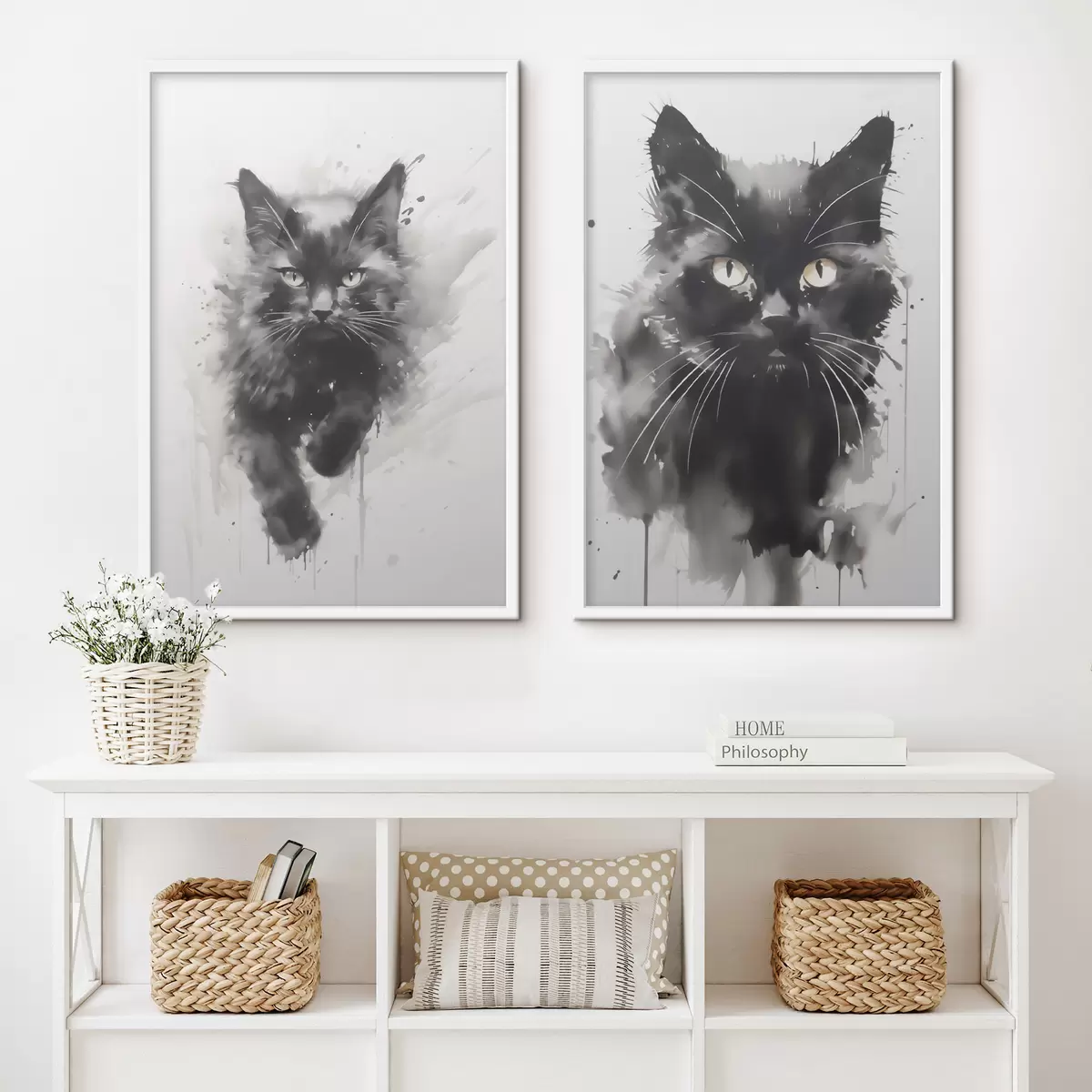 Poster Gatto, imitazione di un dipinto d31110